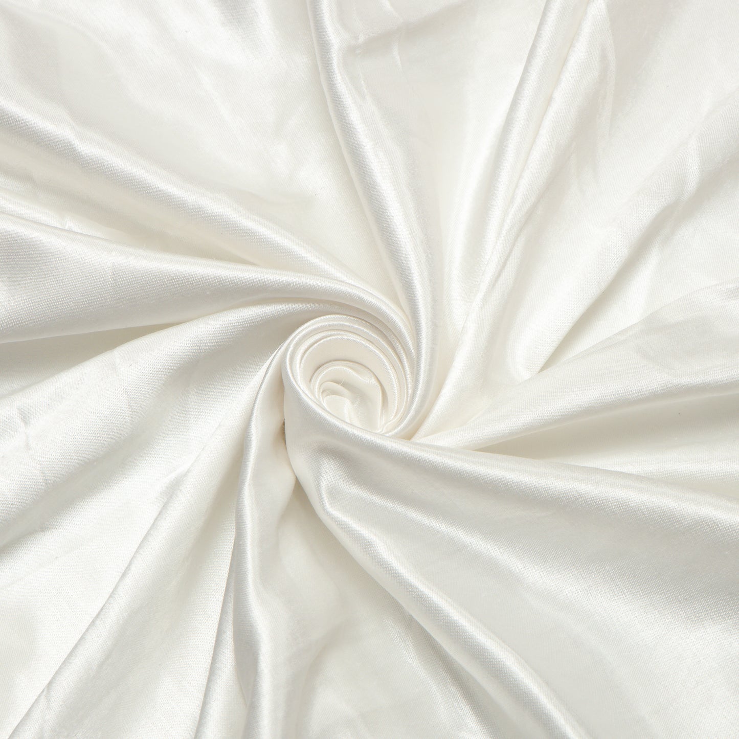 Viscose Cotton Satin Mushru 185 GSM White - ZS0000032