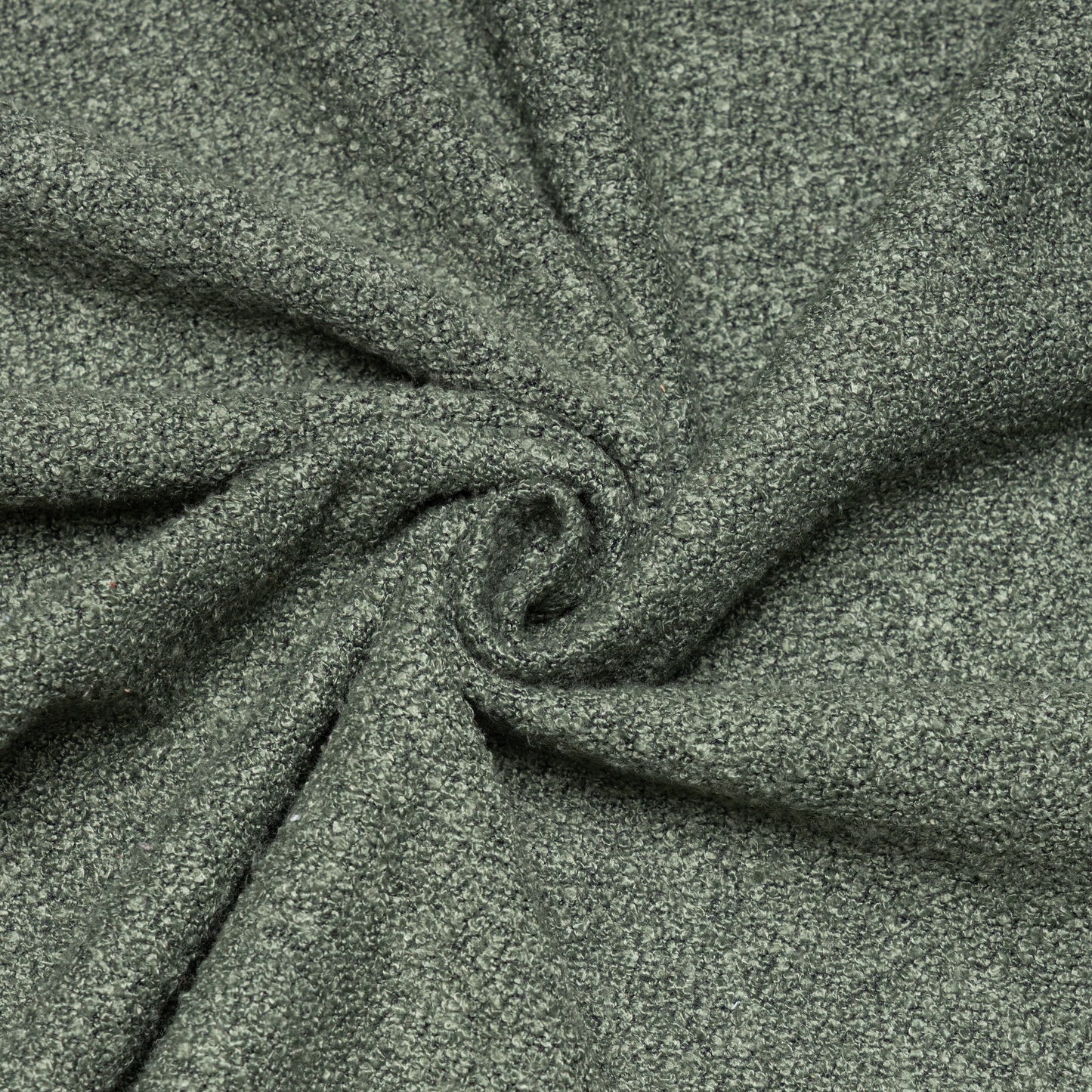 Polyester Mud Green Textured Upholstery - KP01A0001