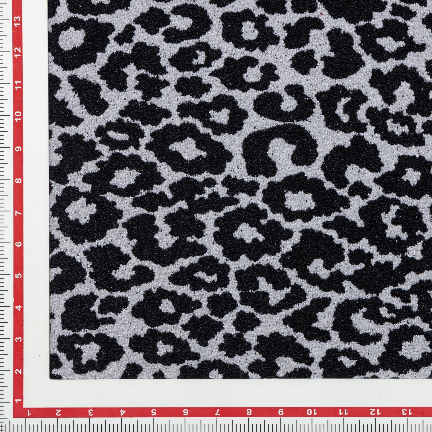 Polyester Black Leopard Yarn Dyed Upholstery - KP01A0011