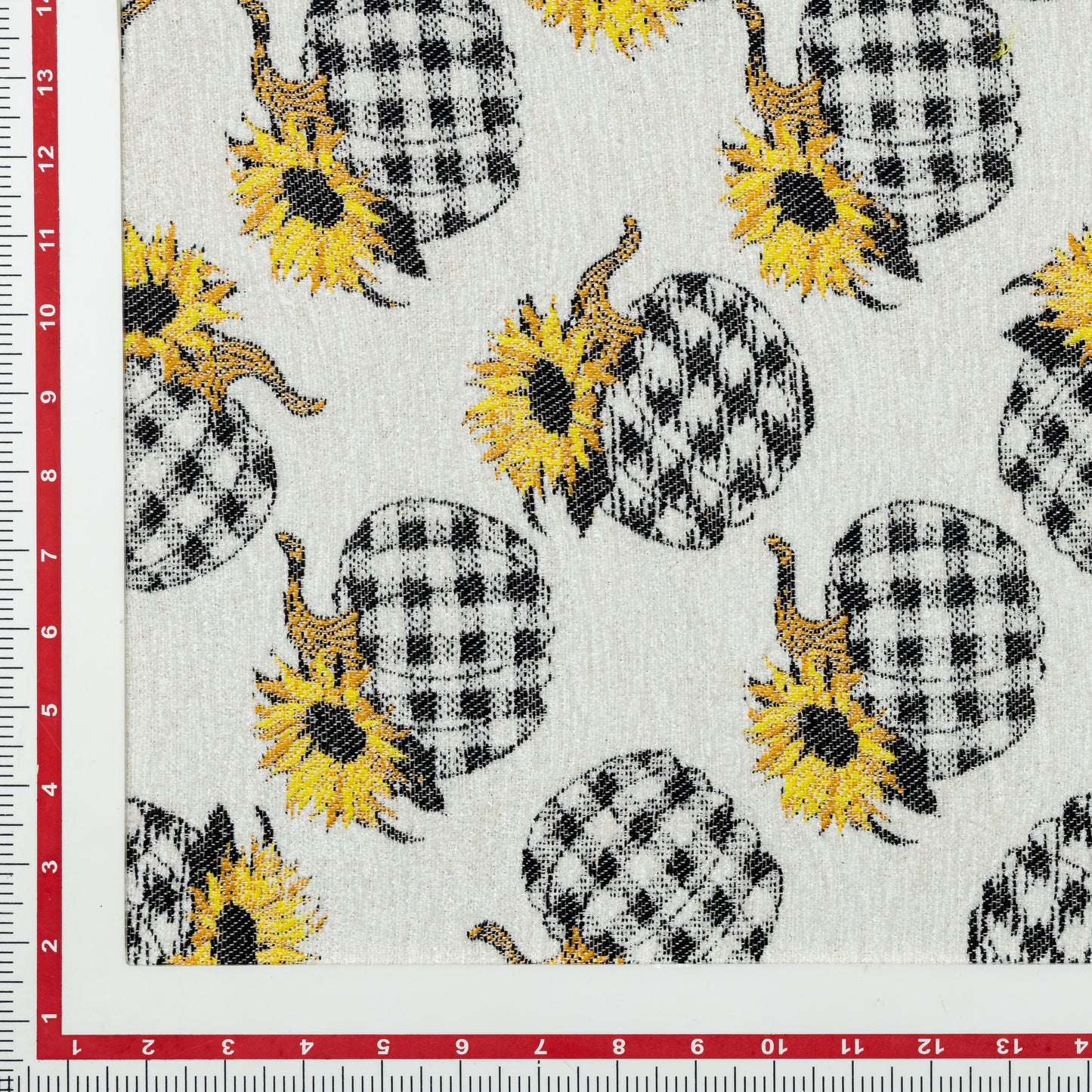 Viscose Polyester Pumpkin and Sunflower Yarn Dyed Upholstery - KP01A0015
