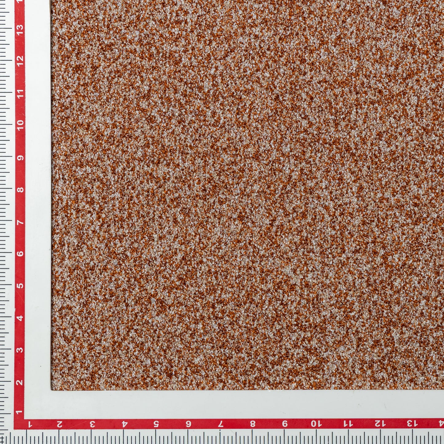 Polyester Rust and Orange Hues Bouclé Upholstery - KP01A0012