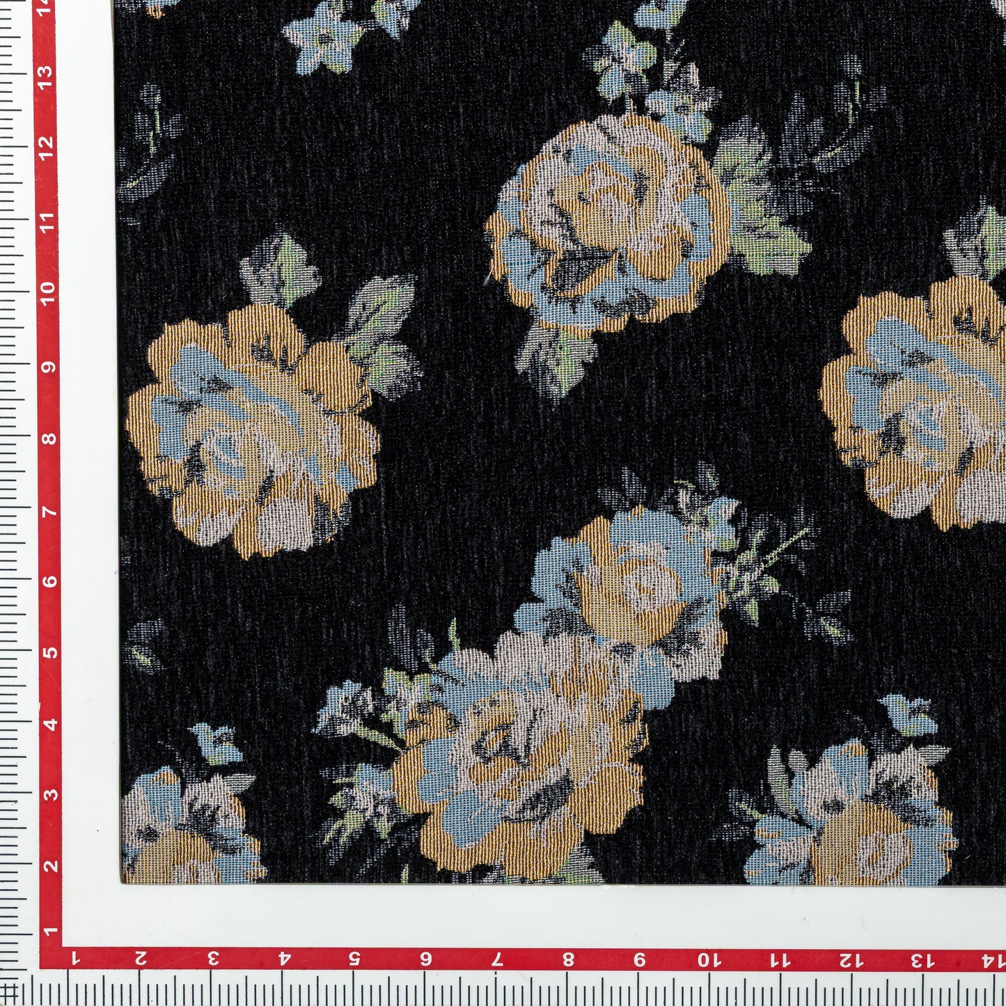 Viscose Polyester Midnight Blossom Yarn Dyed Upholstery - KP01A0017