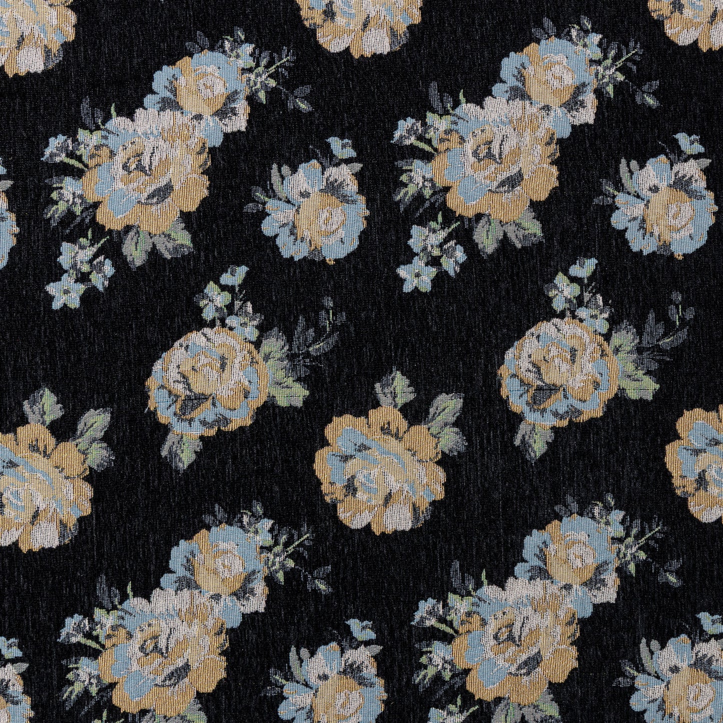 Viscose Polyester Midnight Blossom Yarn Dyed Upholstery - KP01A0017