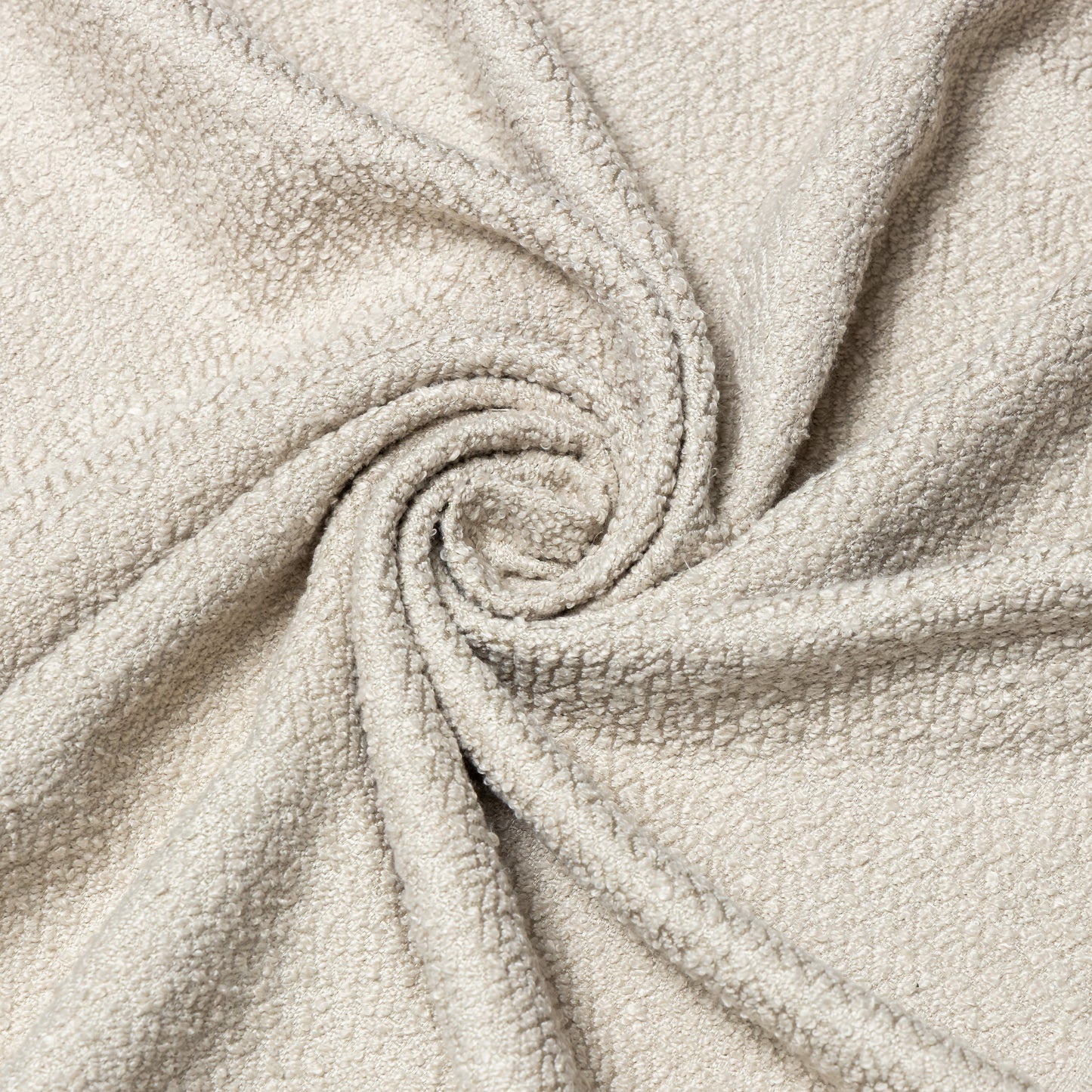 Polyester Grey Pebble Bouclé Upholstery - KP01A0025