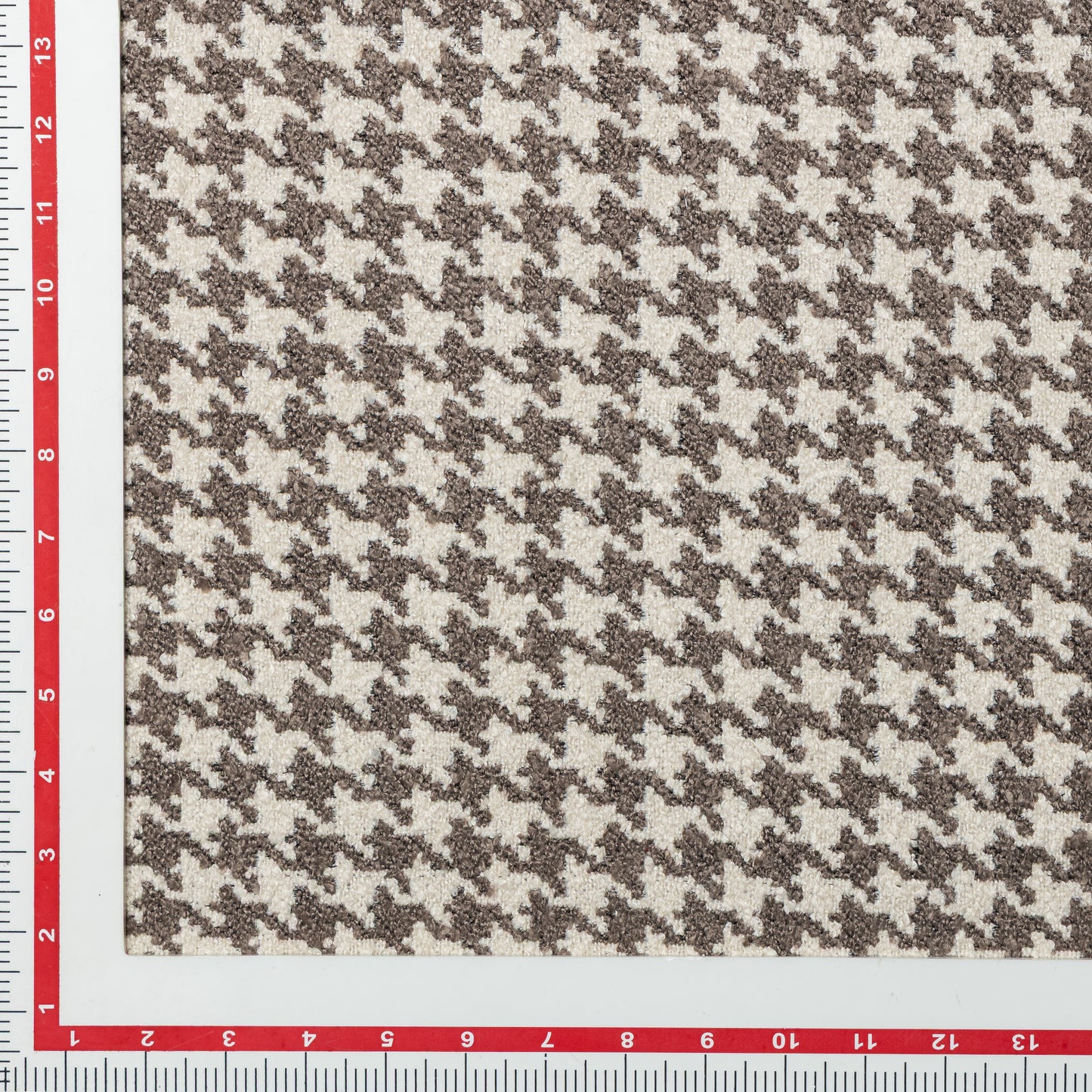 Polyester Brown-Beige Houndstooth Upholstery - KP01A0003