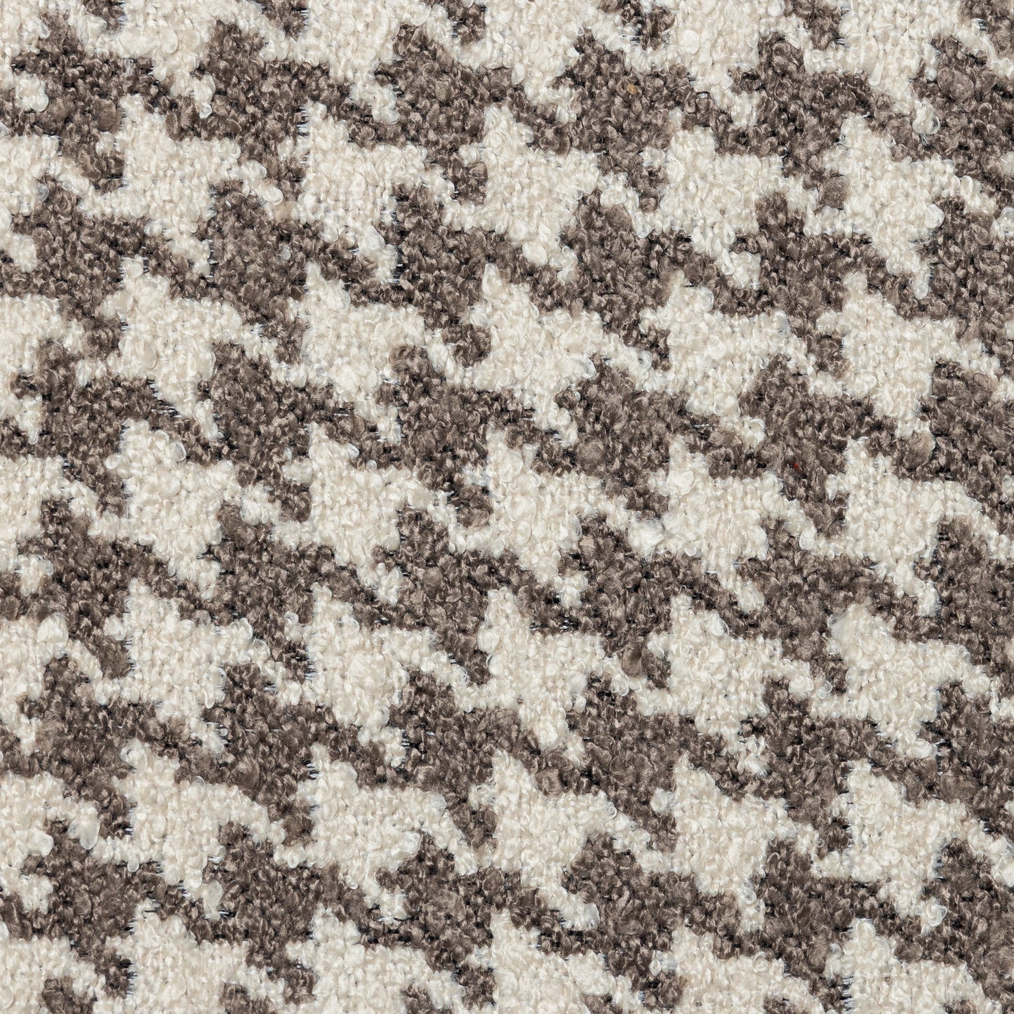 Polyester Brown-Beige Houndstooth Upholstery - KP01A0003
