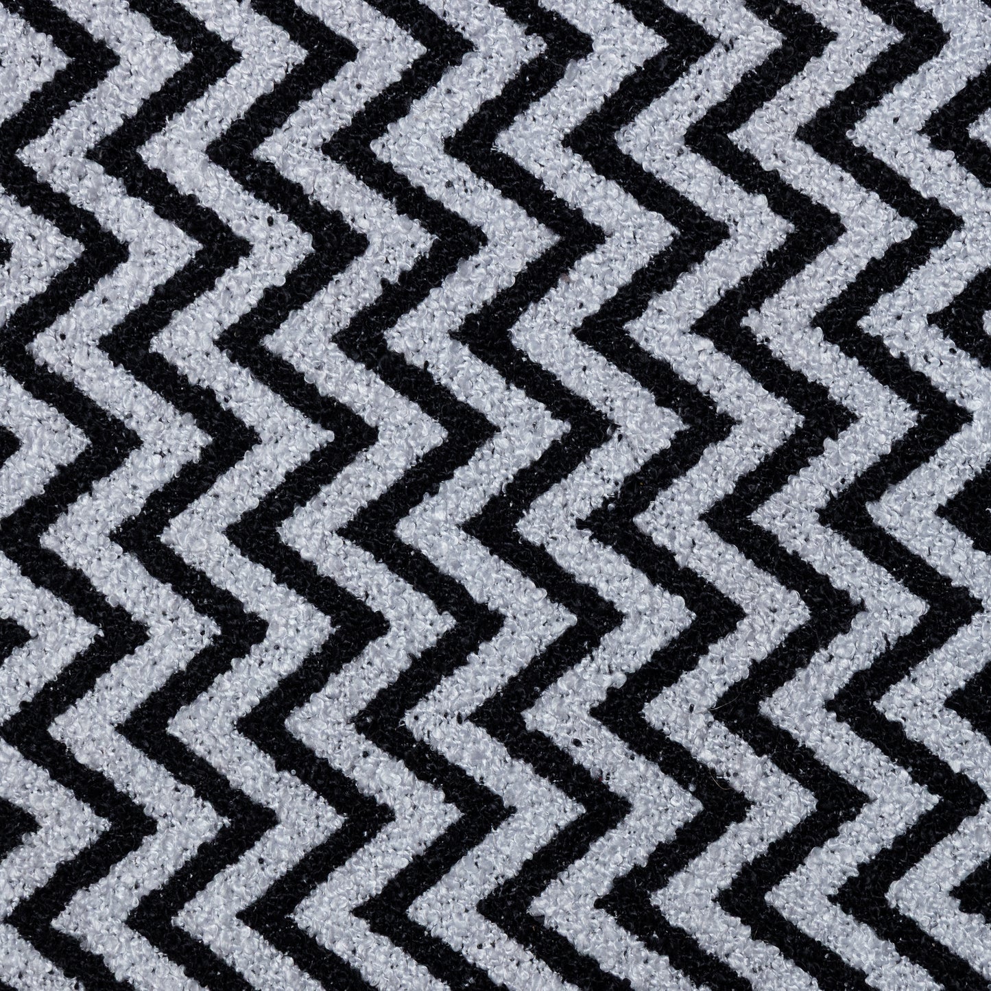 Polyester Black and Grey ZigZag Upholstery - KP01A0020