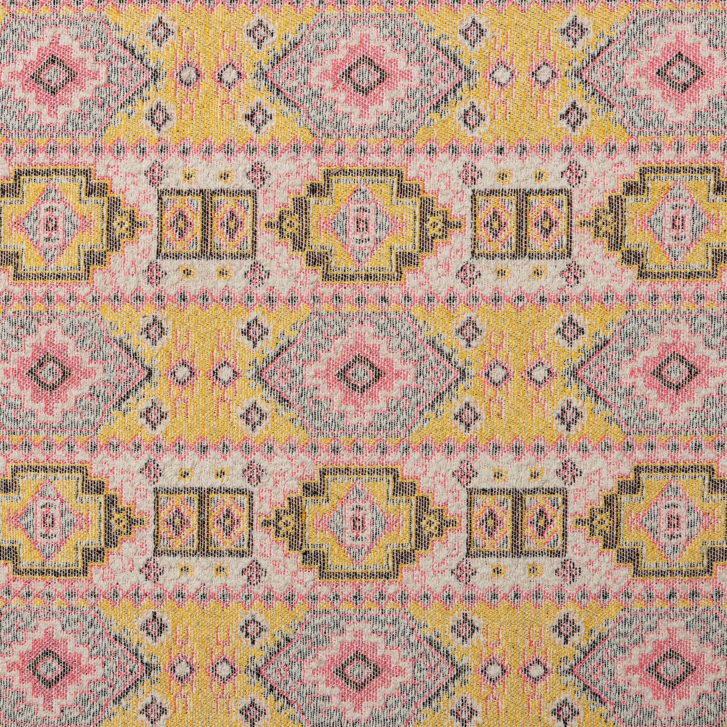 Cotton Acrylic Neon Aztec Bouclé Upholstery - KP01A0029