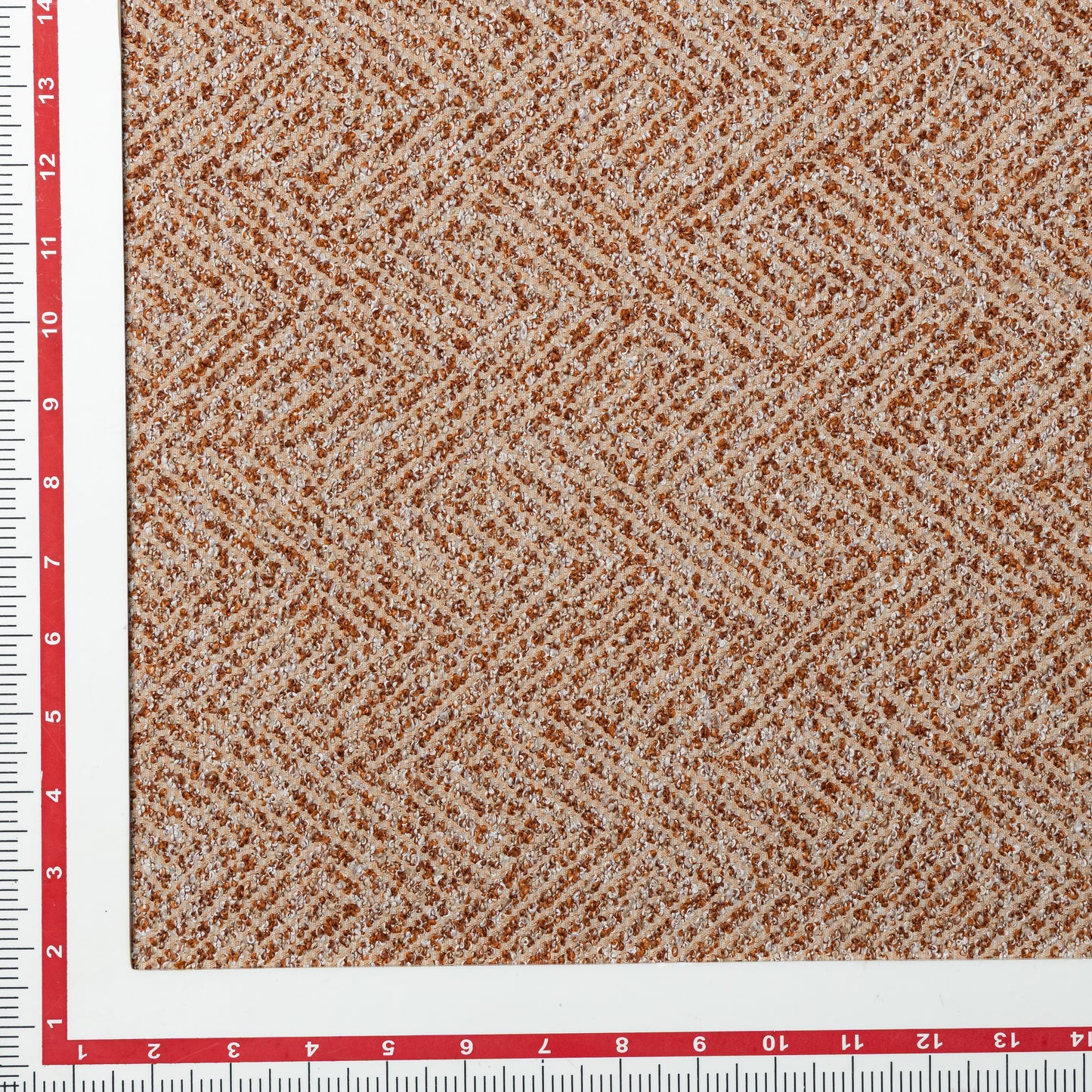 Polyester Sandy Rust Bouclé Upholstery - KP01A0026
