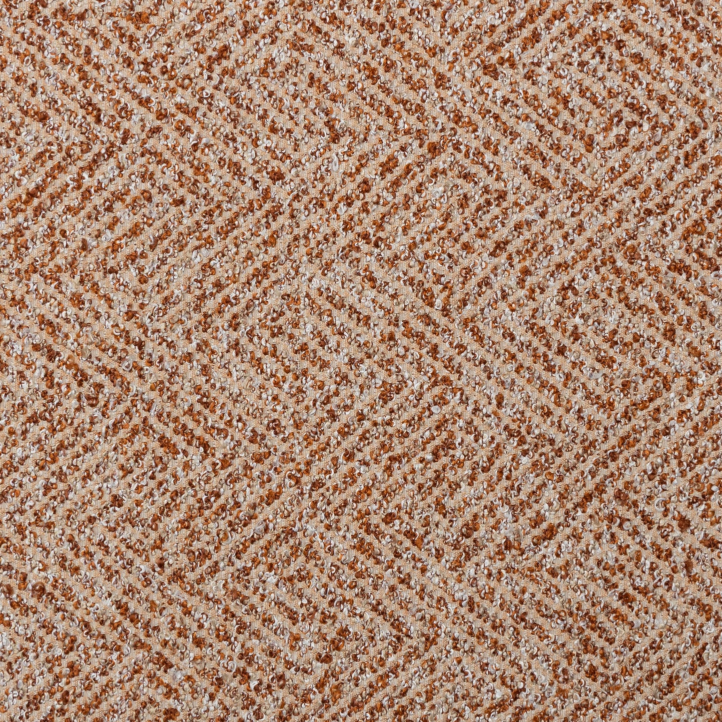 Polyester Sandy Rust Bouclé Upholstery - KP01A0026