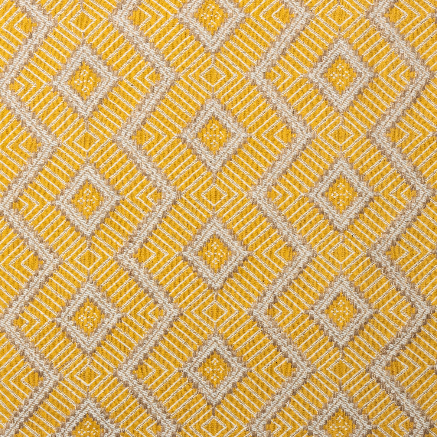 Jute Cotton Yellow Diamond Upholstery - KP01A0028