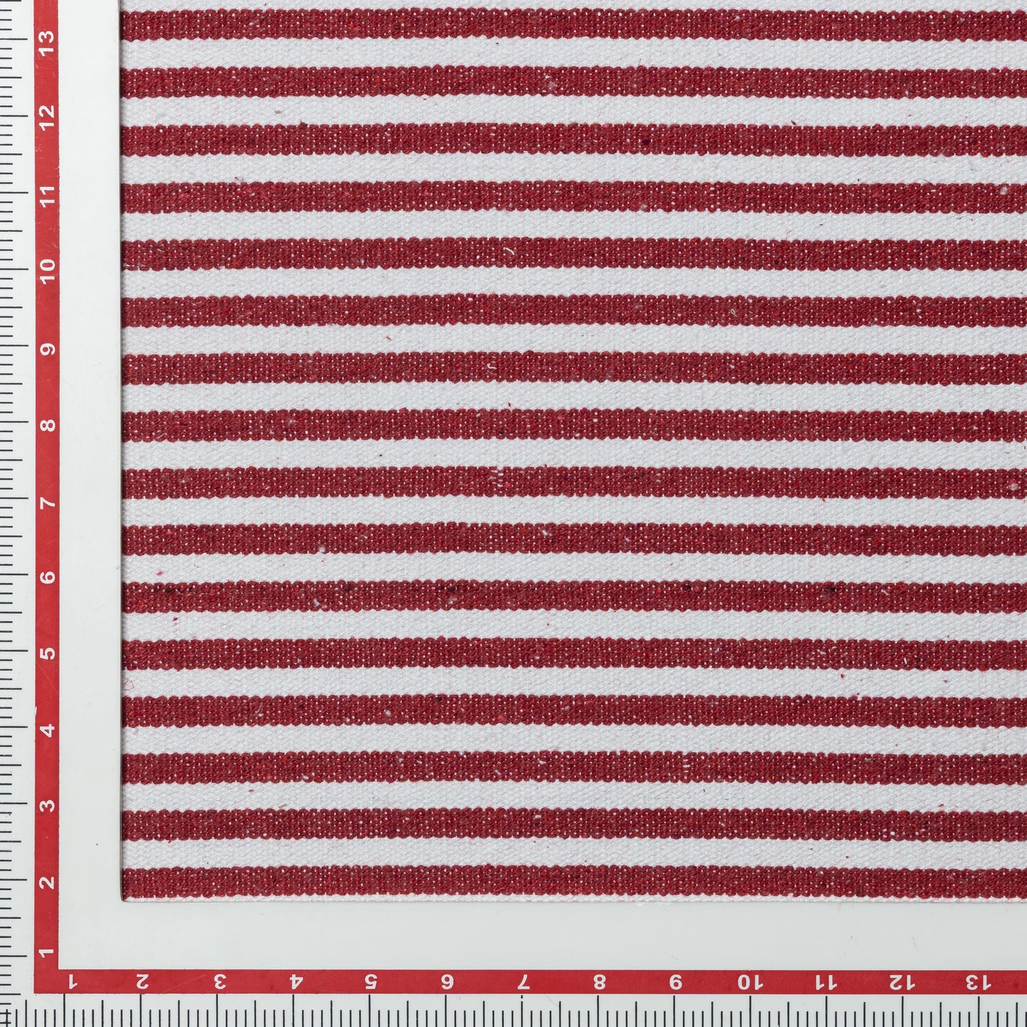 Cotton Red and White Striped Upholstery - KP01A0033