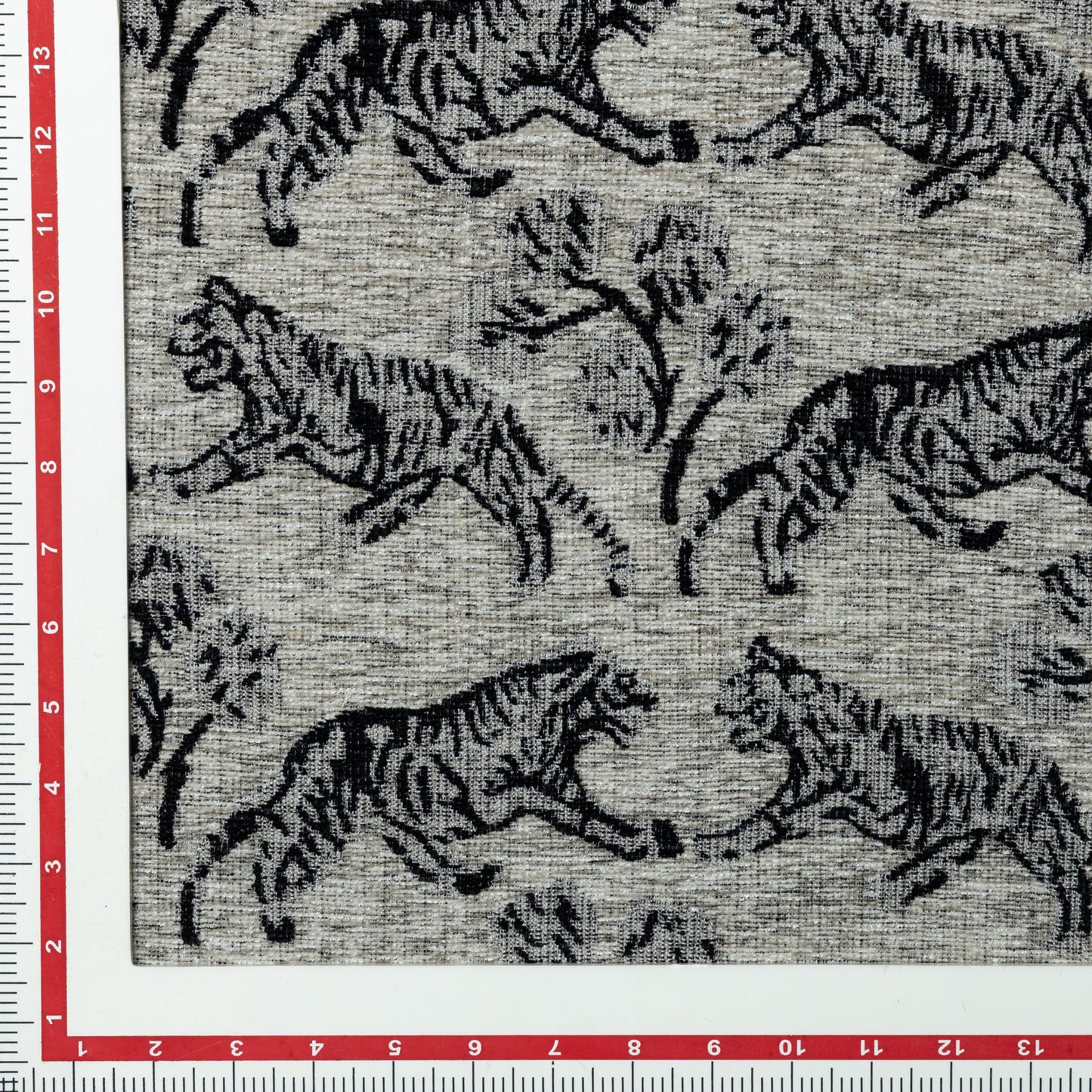 Viscose Polyester Black Tiger Yarn Dyed Upholstery - KP01A0016