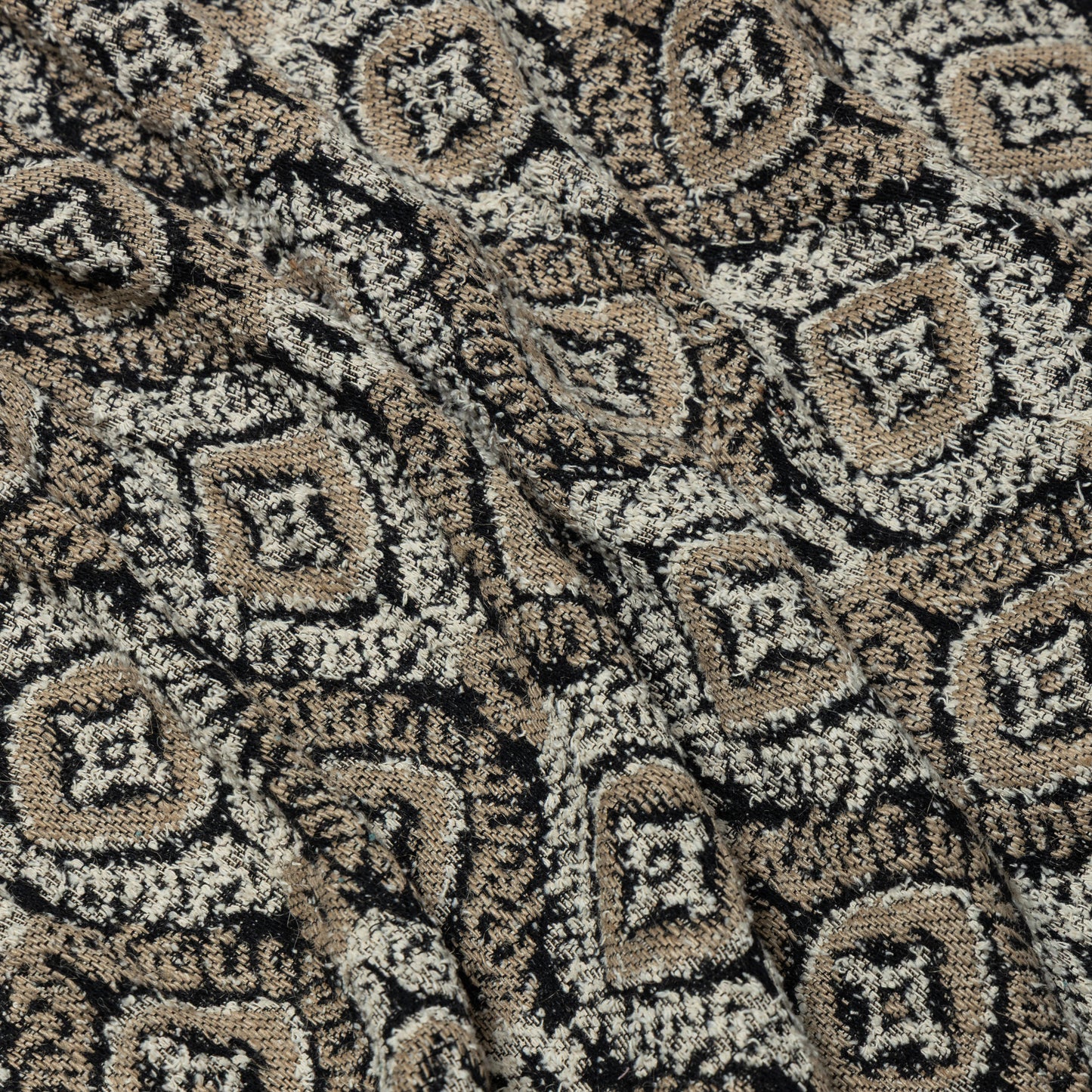 Cotton Earthen Relic Bouclé Upholstery - KP01A0041