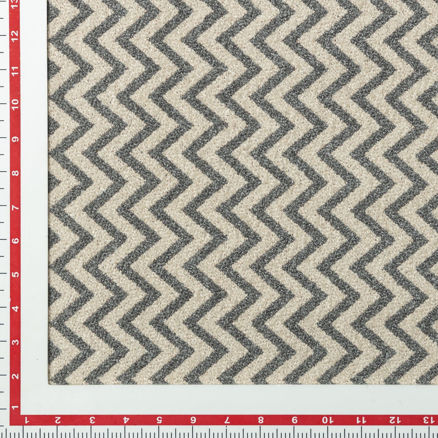 Polyester Steel Chevron Bouclé Upholstery - KP01A0042