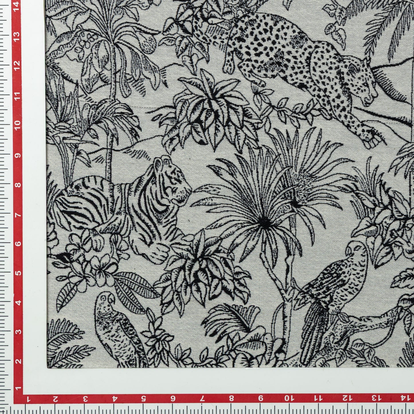 Cotton Polyester Black and White Toile Upholstery - KP01A0053