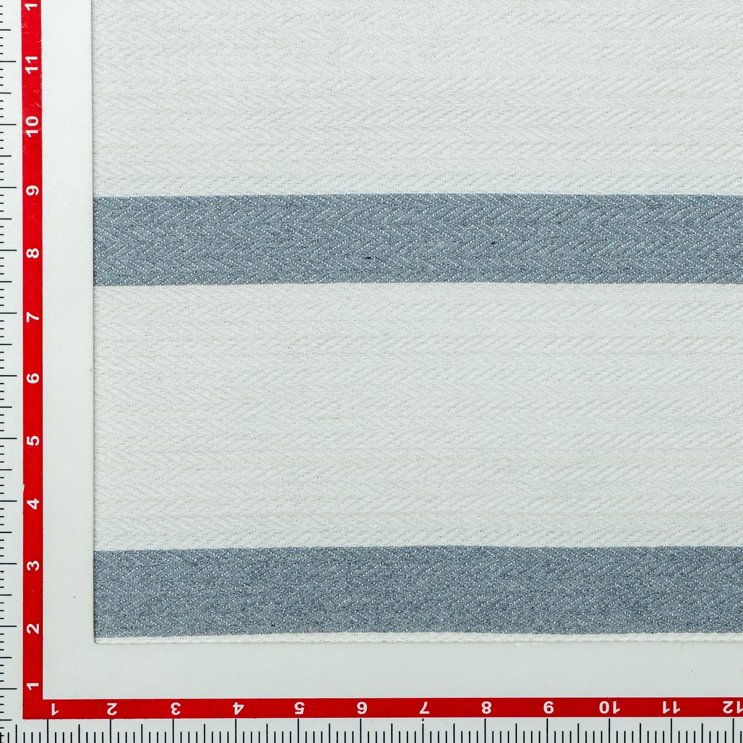 Cotton Coastal Herringbone Striped Upholstery - KP01A0061