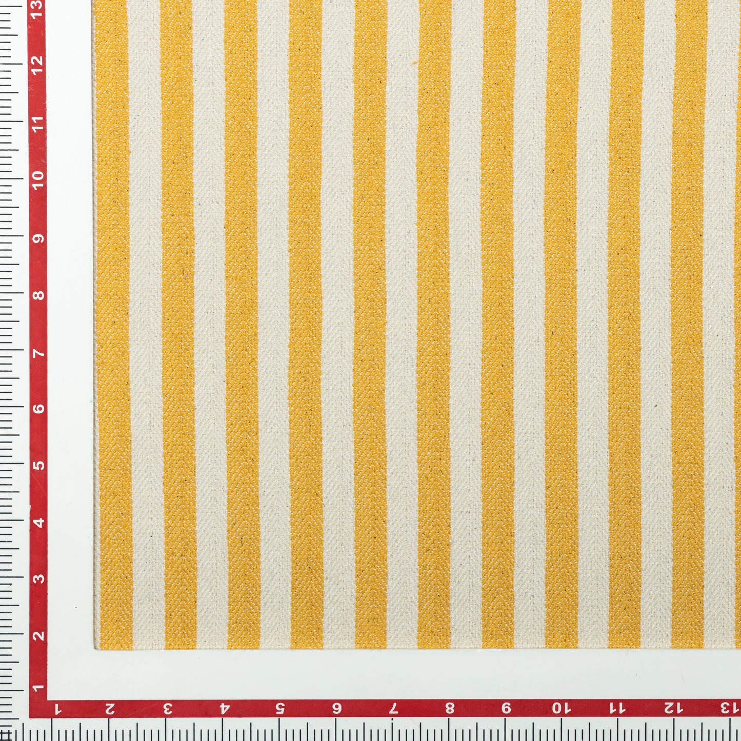 Cotton Lemon Stripe Herringbone Upholstery - KP01A0054