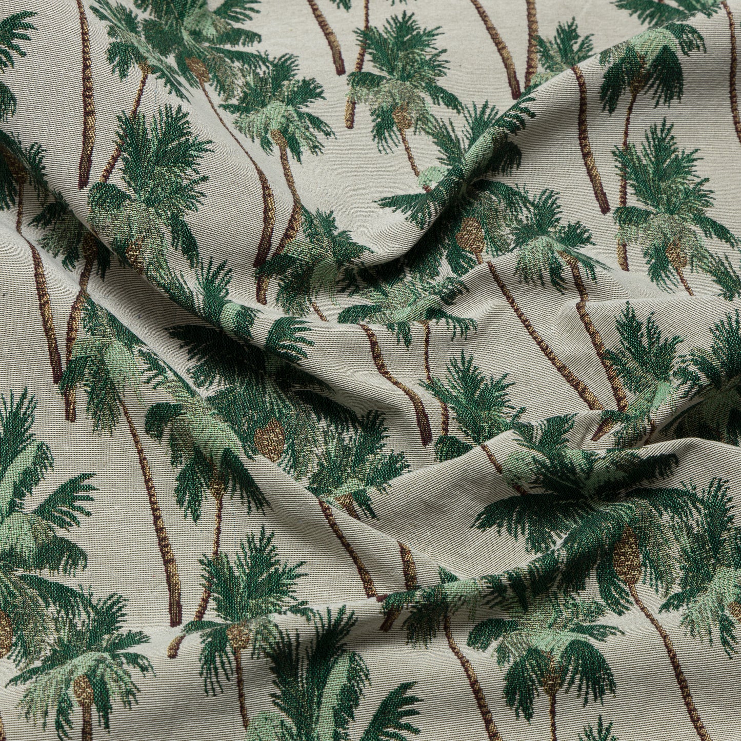 Cotton Polyester Coconut Groves Printed Upholstery - KP01A0056
