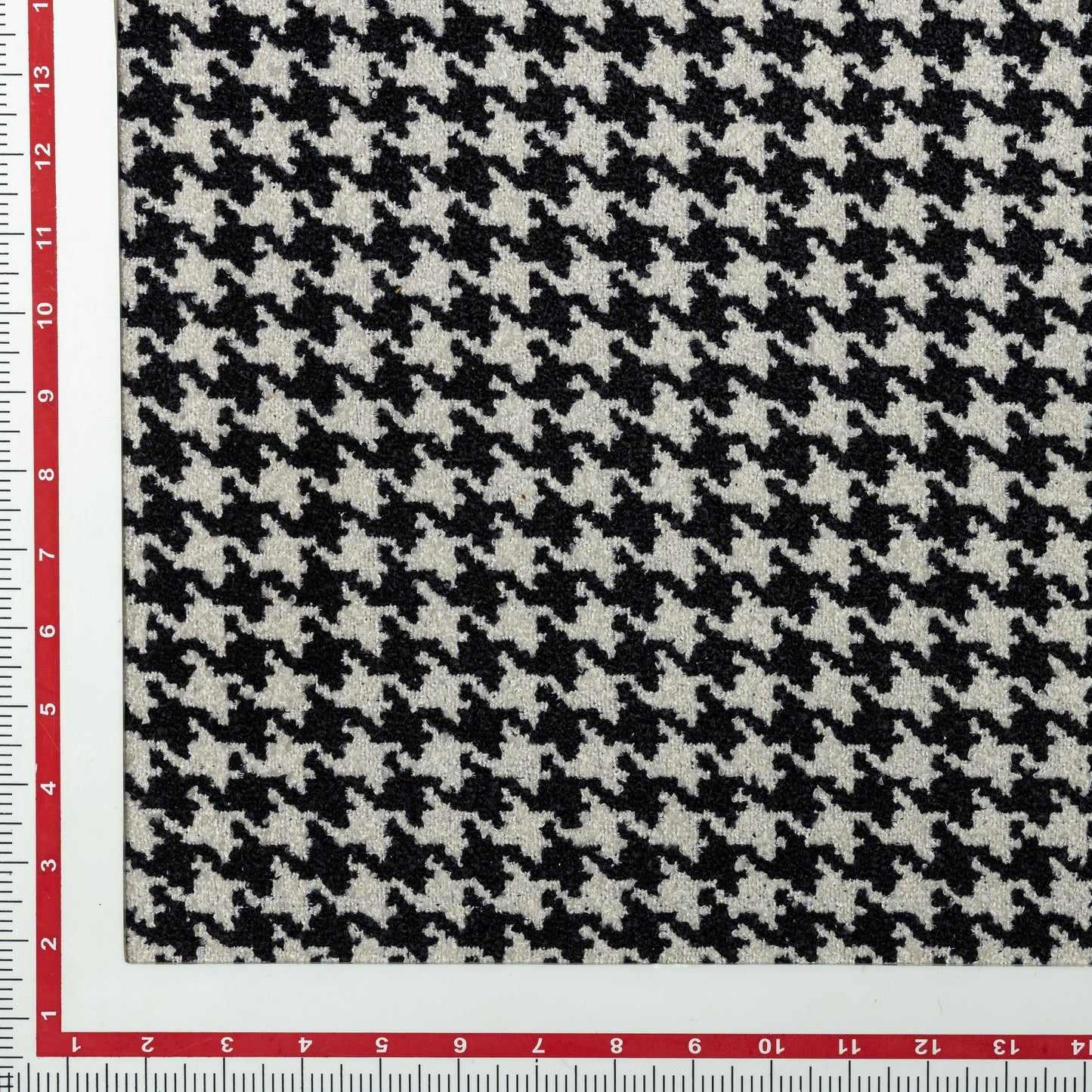 Polyester Houndstooth Black-Cream Upholstery - KP01A0031