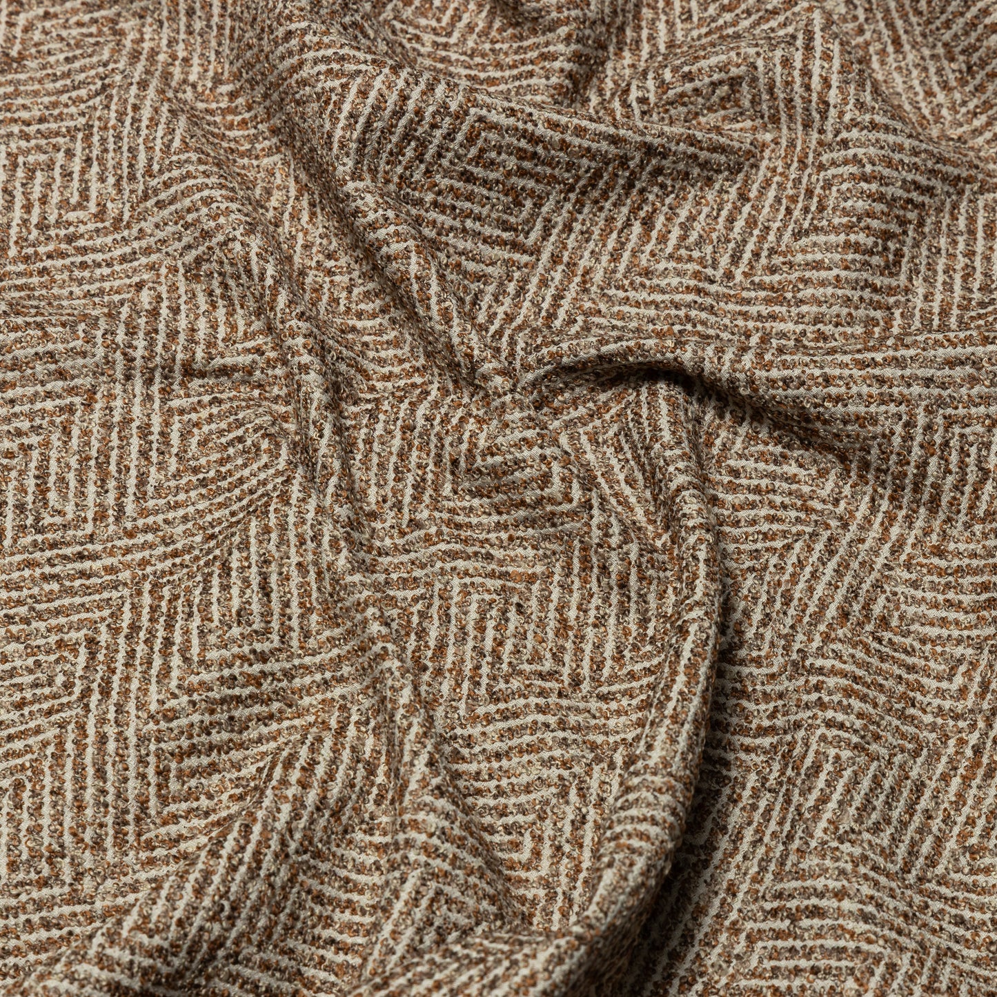 Polyester Sandy Taupe Bouclé Upholstery - KP01A0065