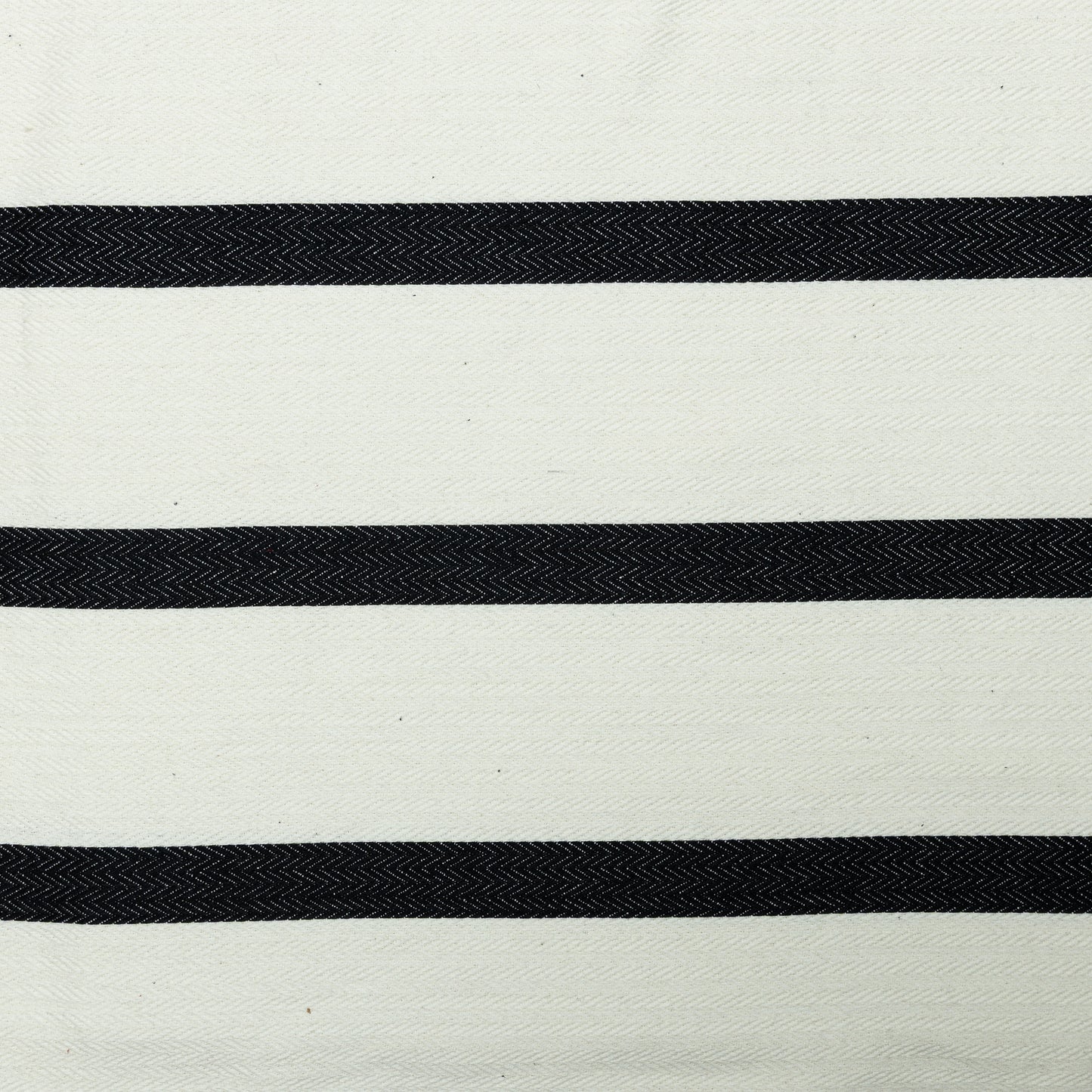Cotton Black and White Herring Bone Stripe Upholstery - KP01A0013