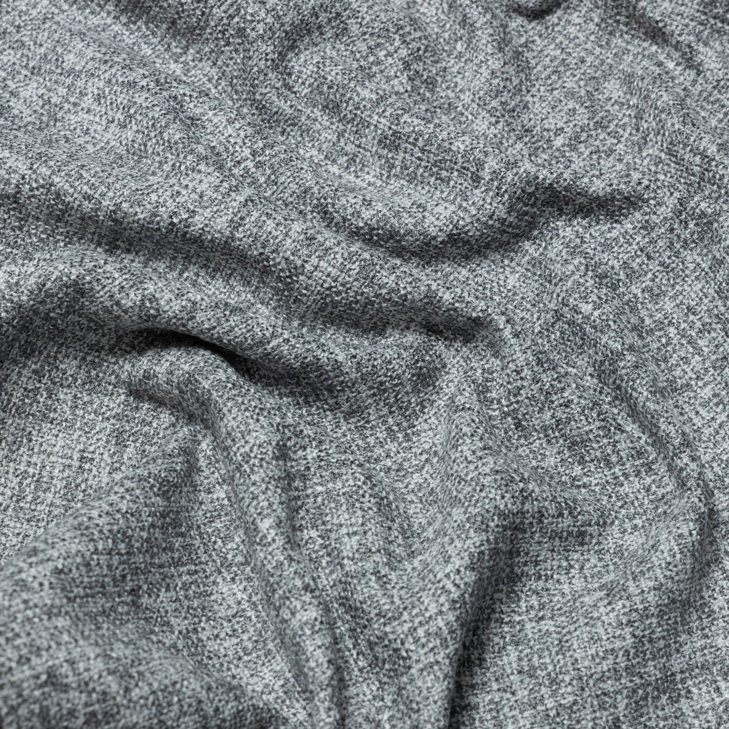 Polyester Grey Heathered Weave Bouclé Upholstery - KP01A0035