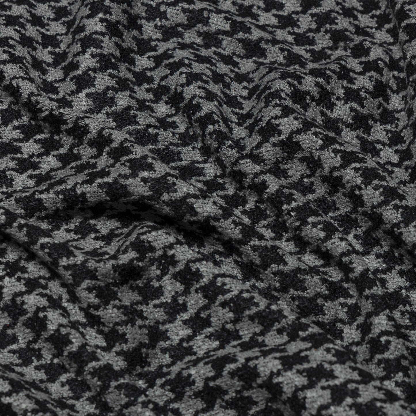 Polyester Black and Grey Houndstooth Upholstery - KP01A0046