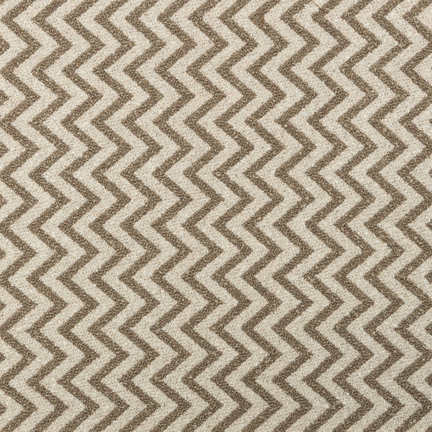 Polyester Taupe and Cream Chevron Bouclé Upholstery - KP01A0060