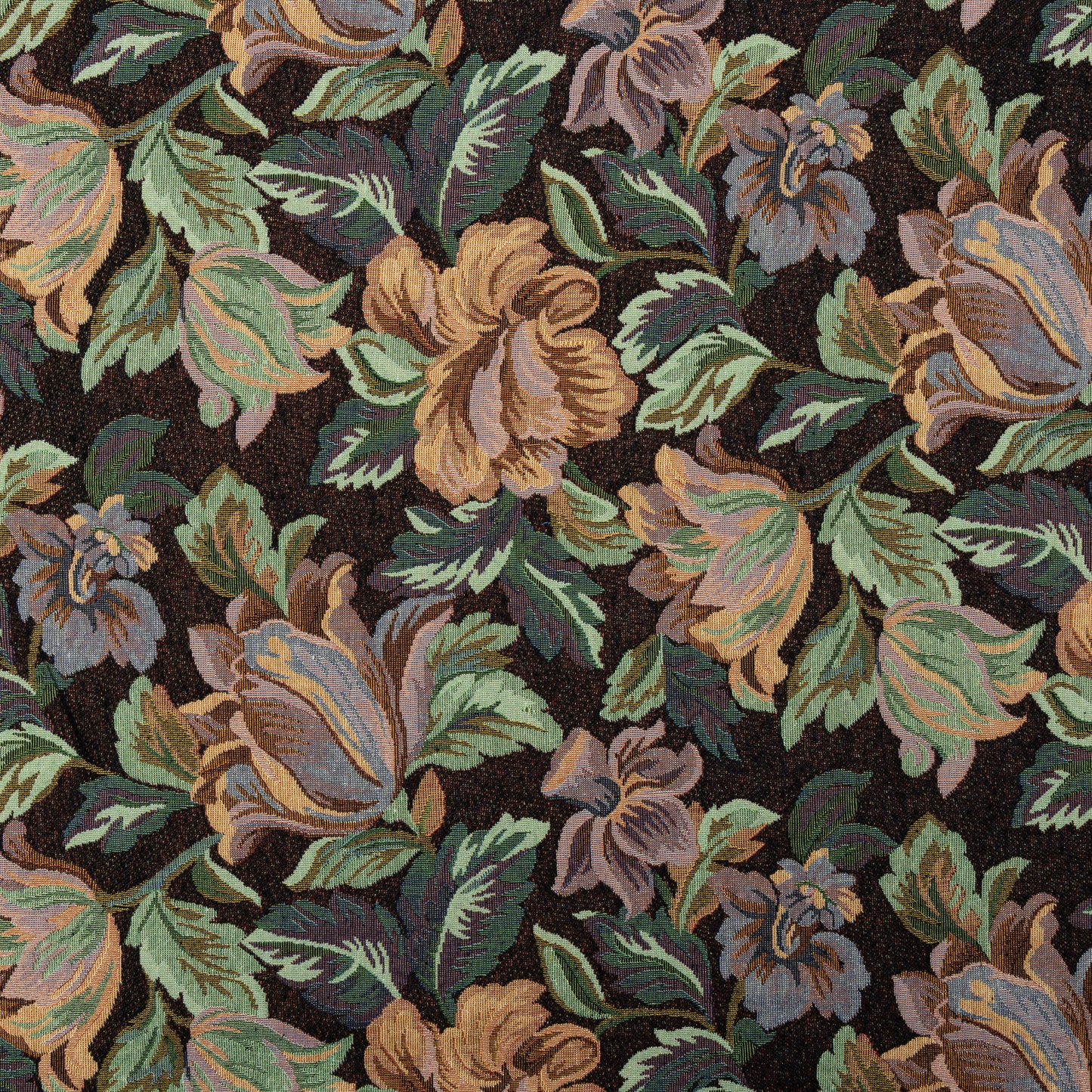 Cotton Polyester Midnight Tulip Upholstery - KP01A0062