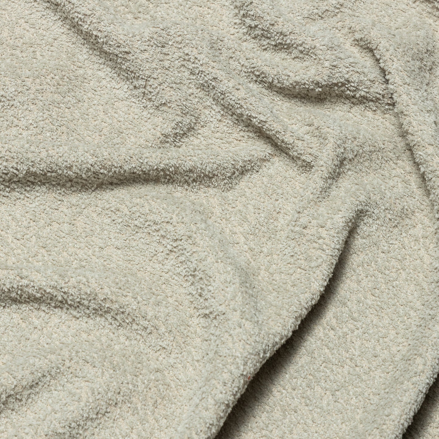 Polyester Light Grey Bouclé Upholstery - KP01A0018
