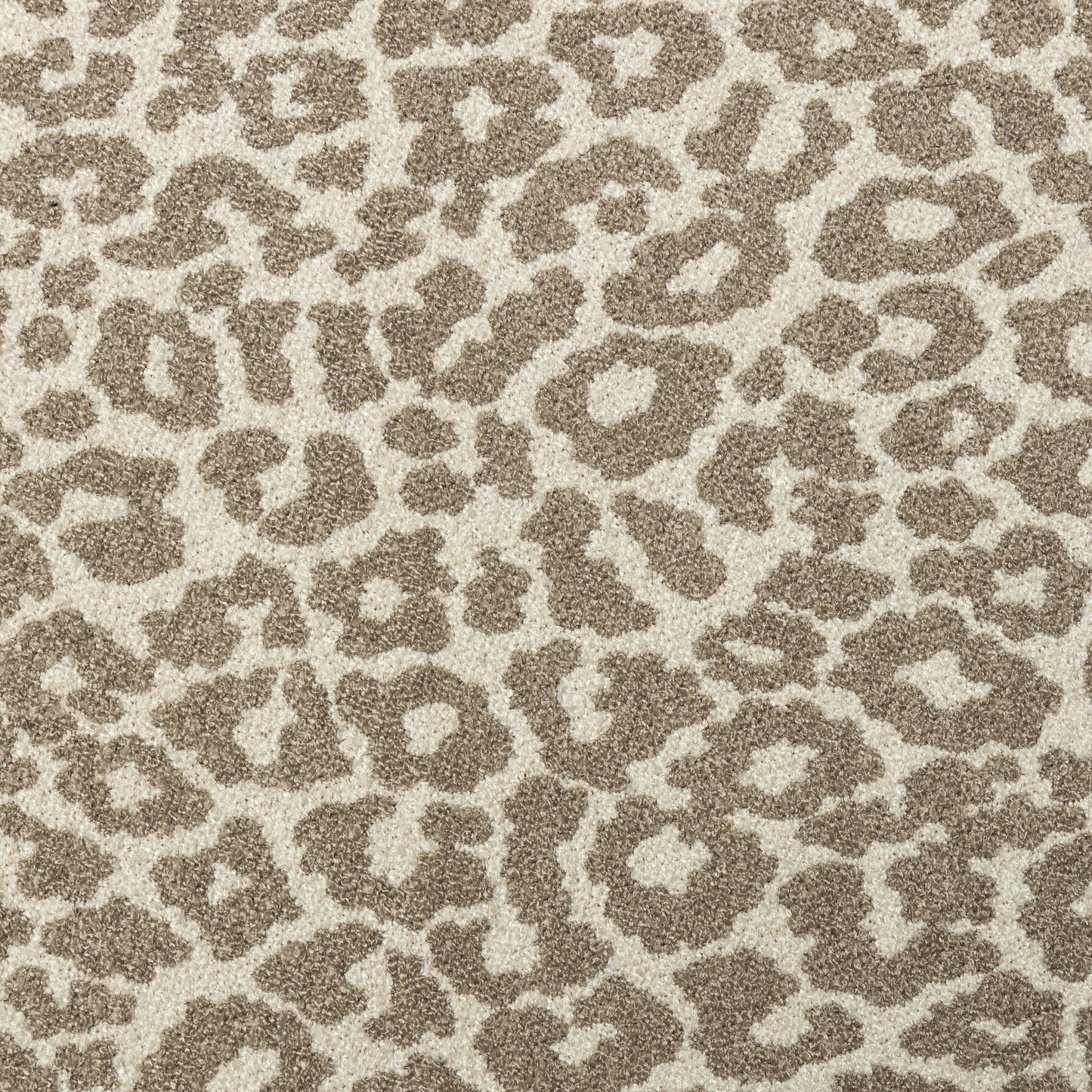 Polyester Cream and Brown Leopard Yarn Dyed Upholstery - KP01A0005