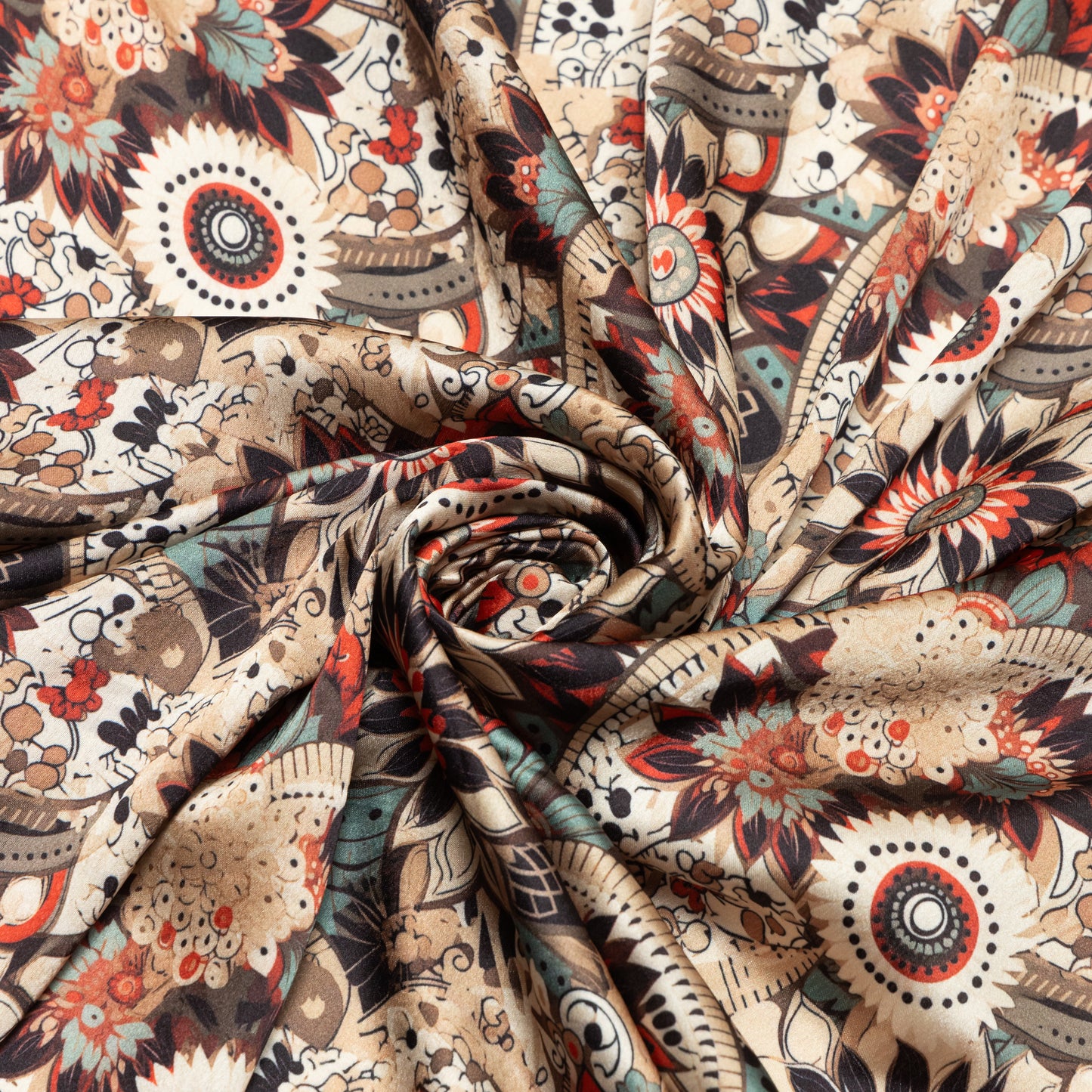 Poly Crepe Satin Mandala - PS0070009