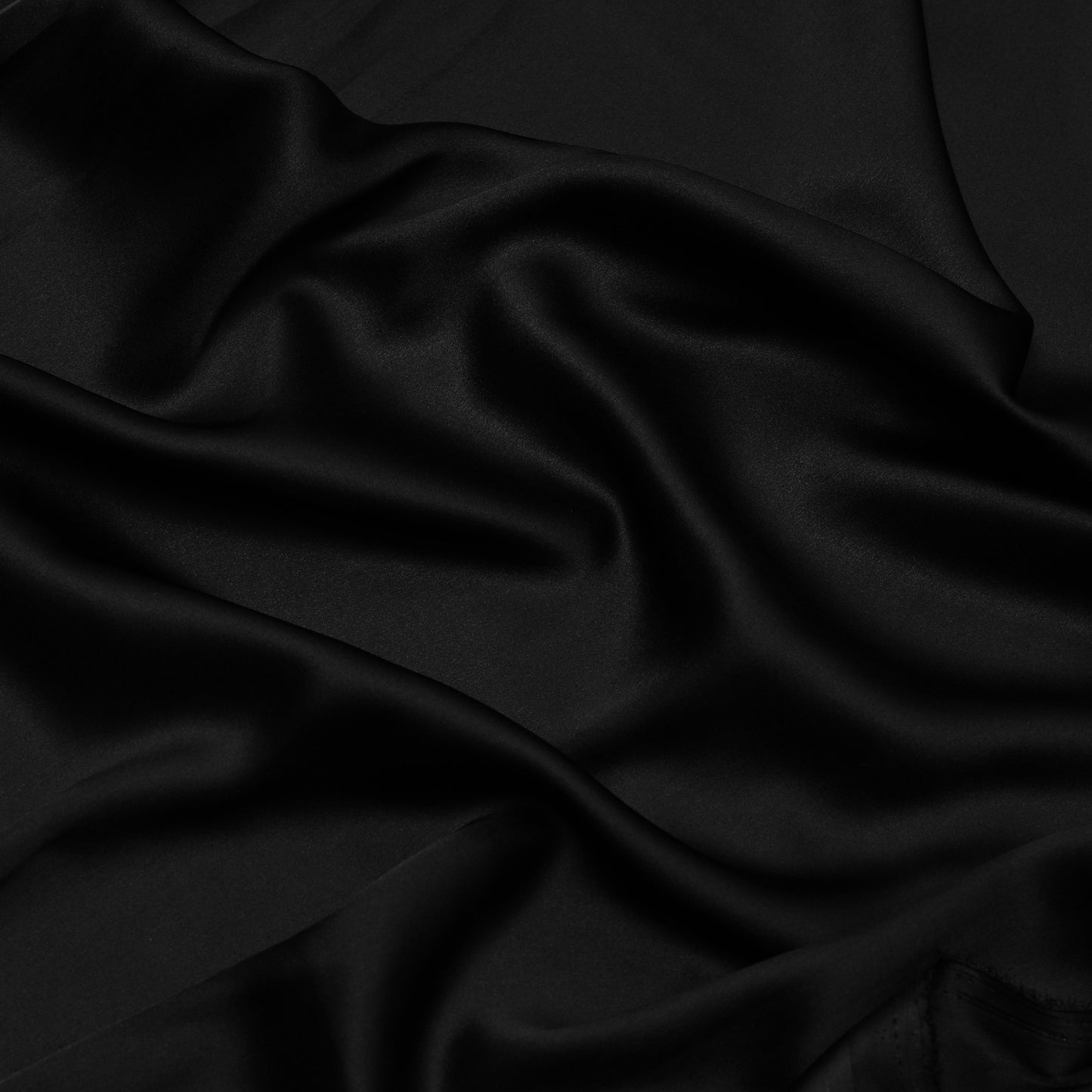Poly Crepe Satin Black - 82 GSM - PS3500014