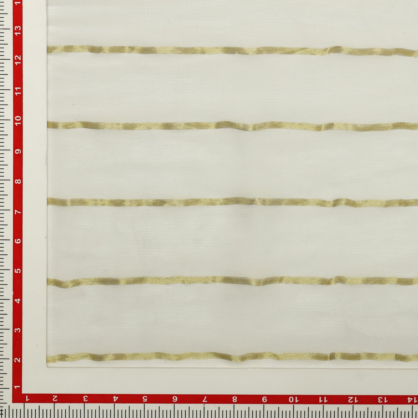 Viscose Chiffon 16 Gold Stripe - VC0010049