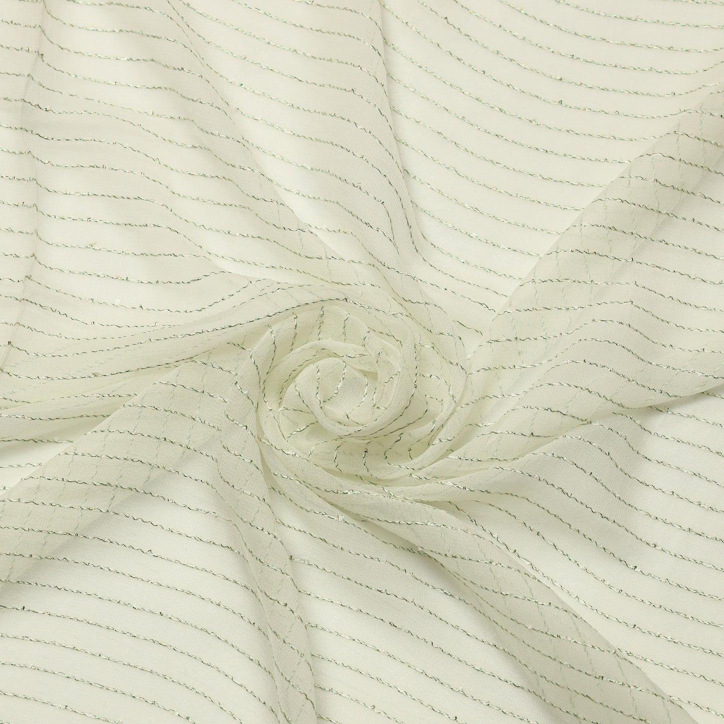 Viscose Chiffon Blue Bouclé Rail - VC0610019