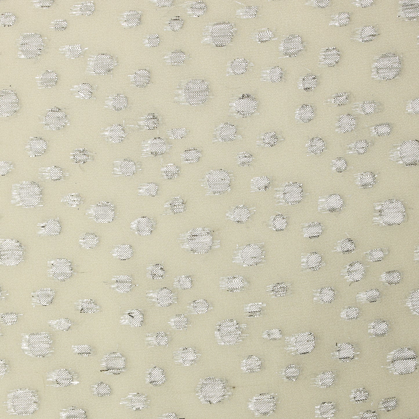 Viscose Georgette Uneven Silver Polka - VG0030008