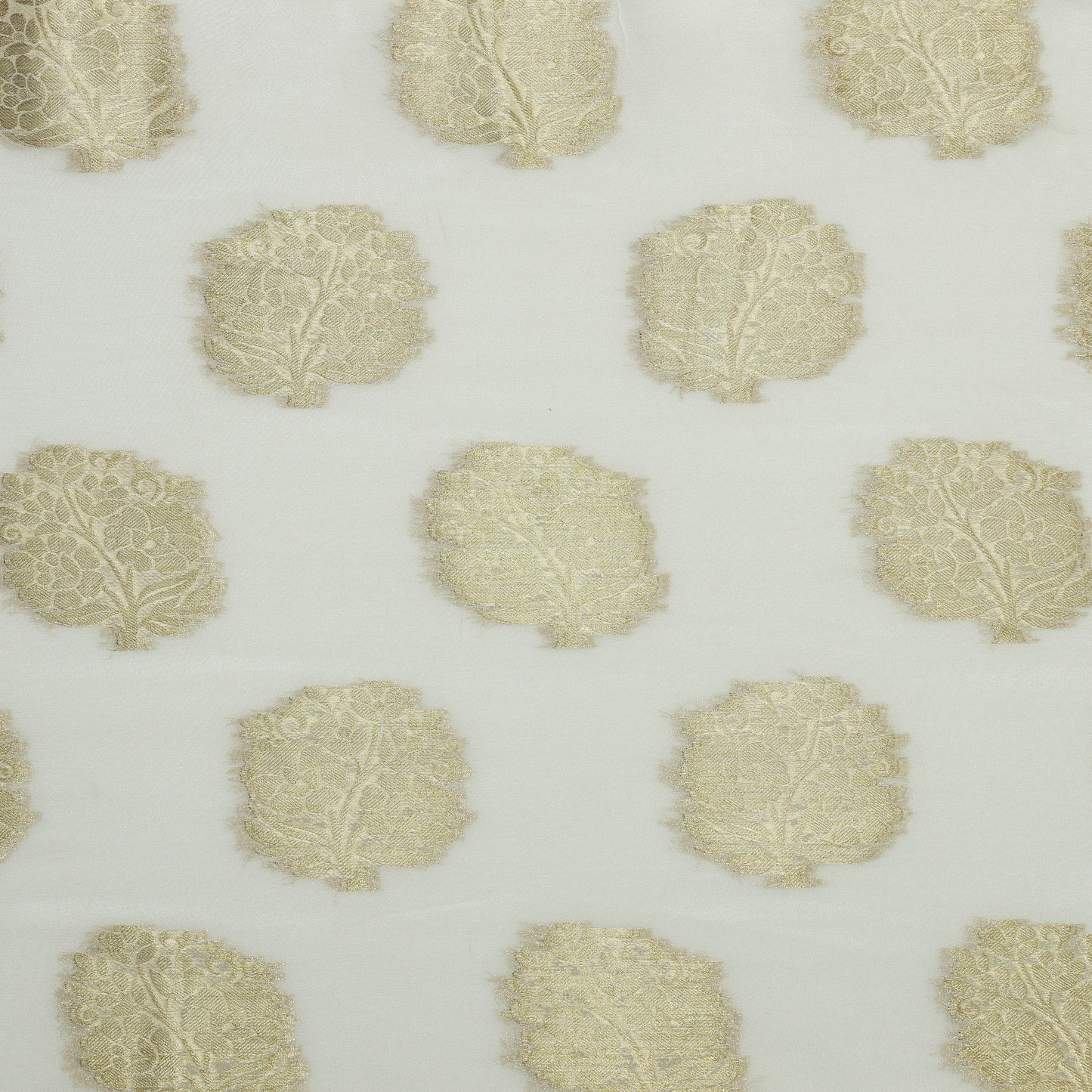 Viscose Georgette Gold Bouquet - VG0040070