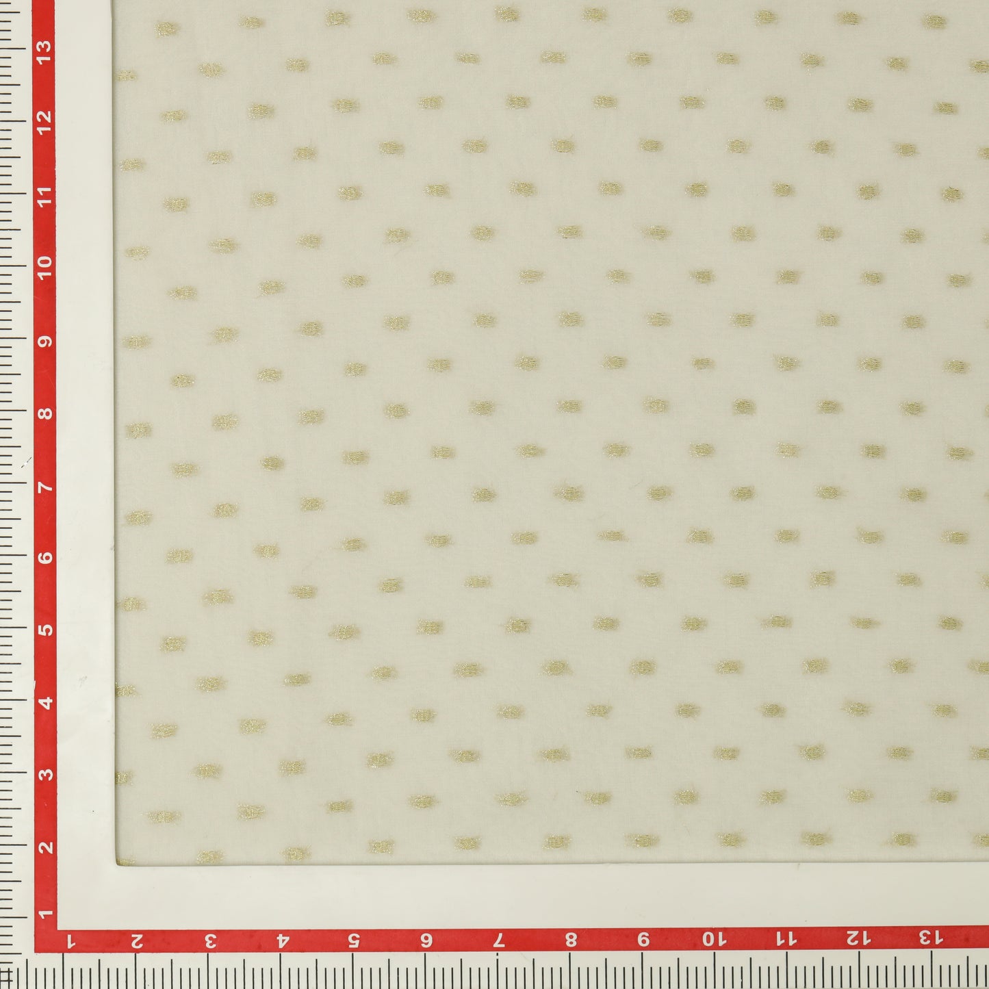 Viscose Georgette Gold Polka - VG0130015