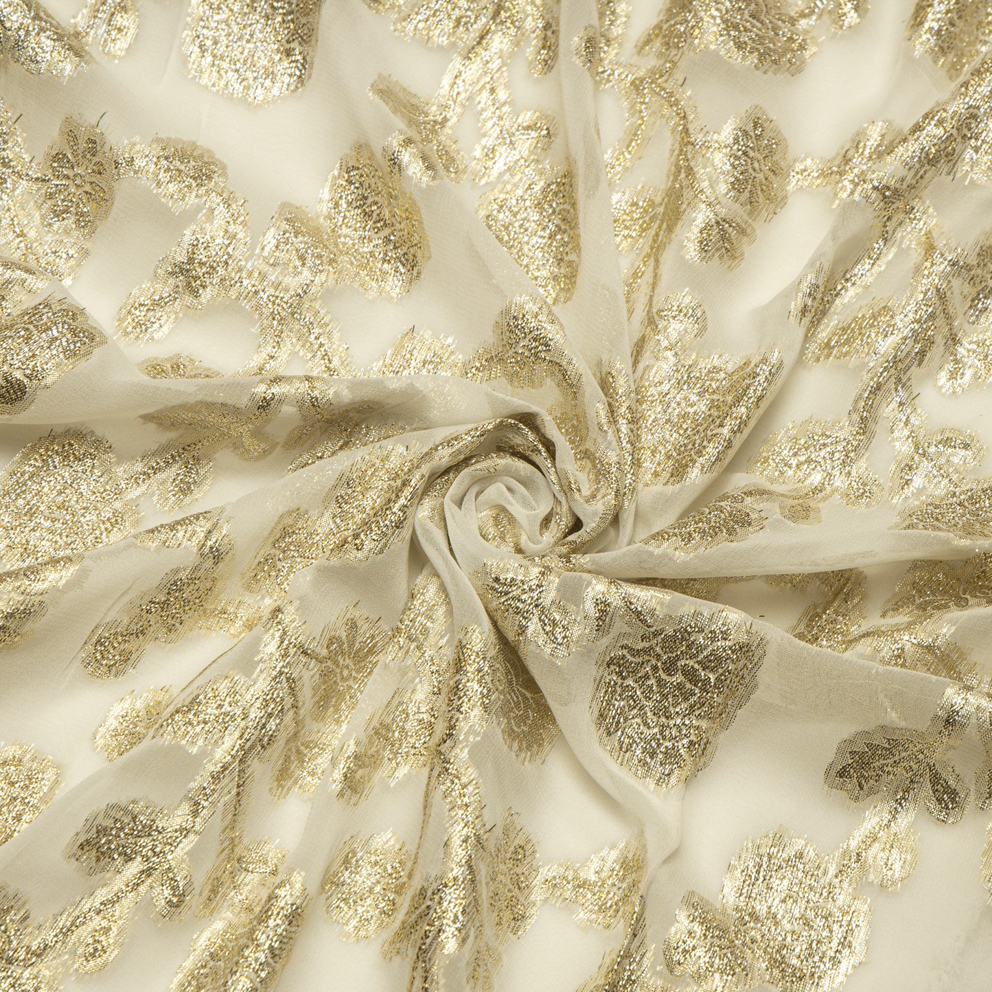 Viscose Georgette Gold Blossom - VG0140013