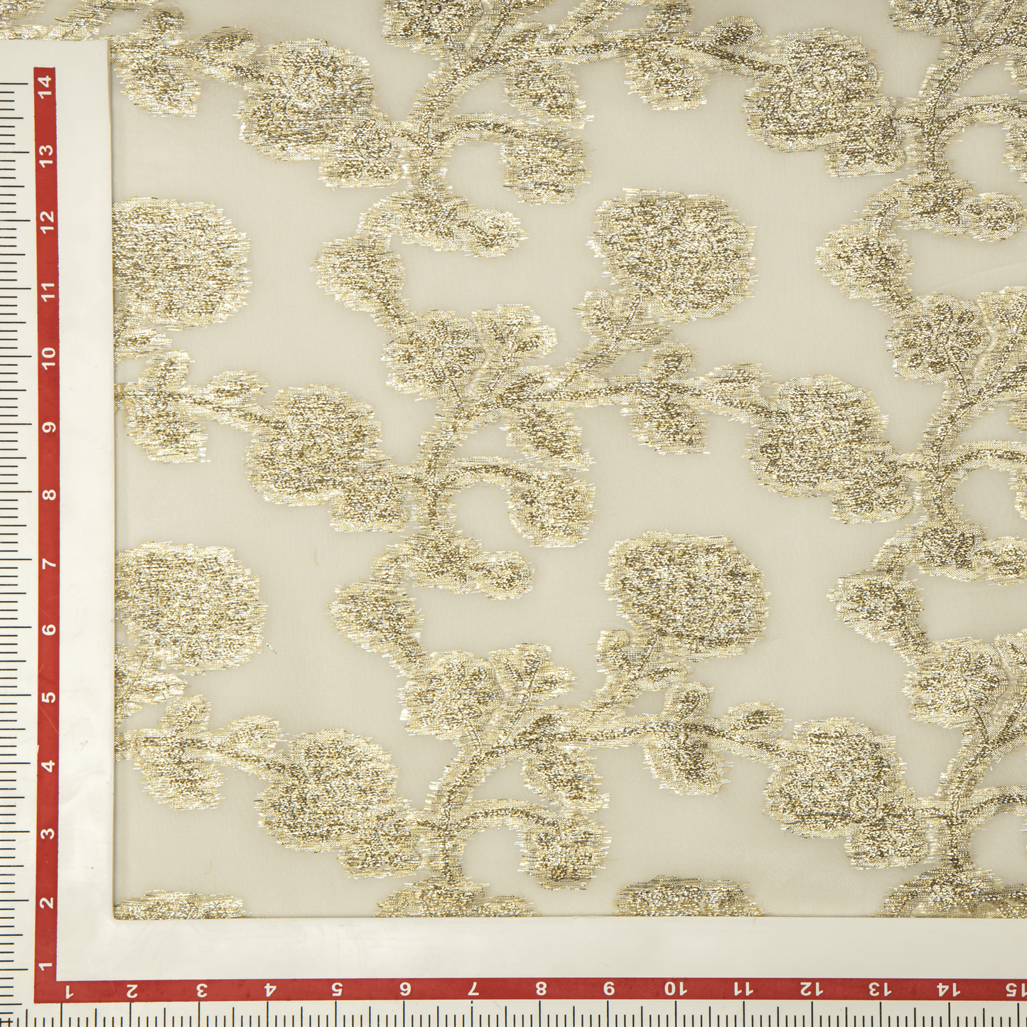 Viscose Georgette Gold Blossom - VG0140013