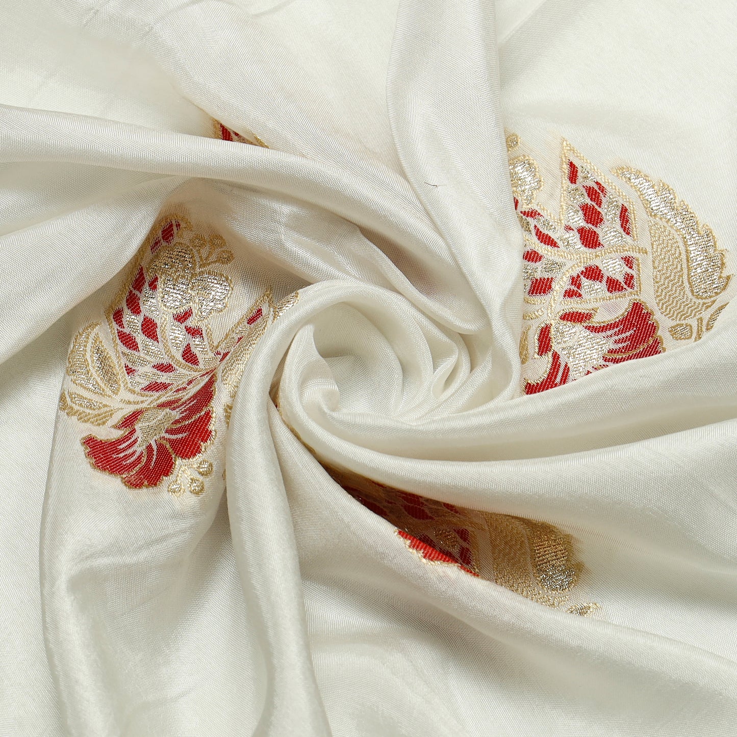 Viscose Uppada Gold & Red Grandeur - VP4240068