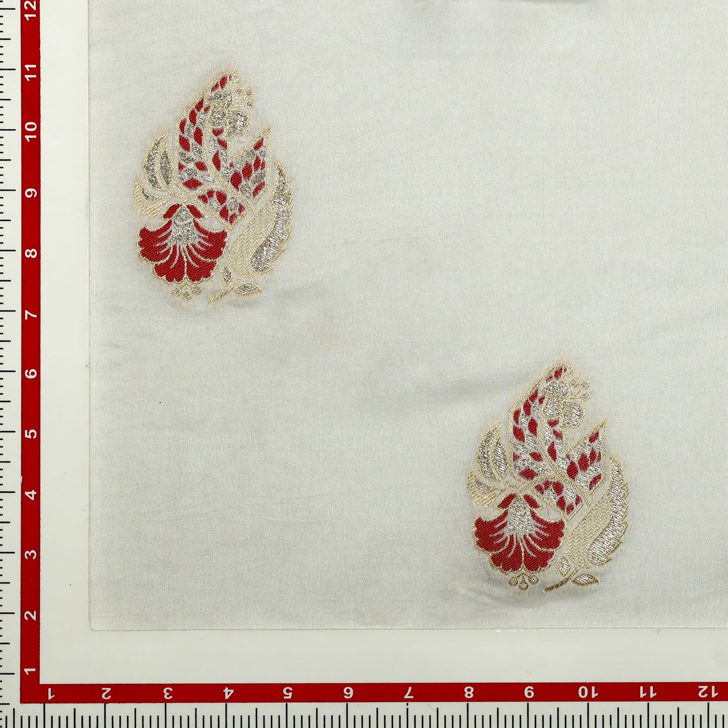 Viscose Uppada Gold & Red Grandeur - VP4240068