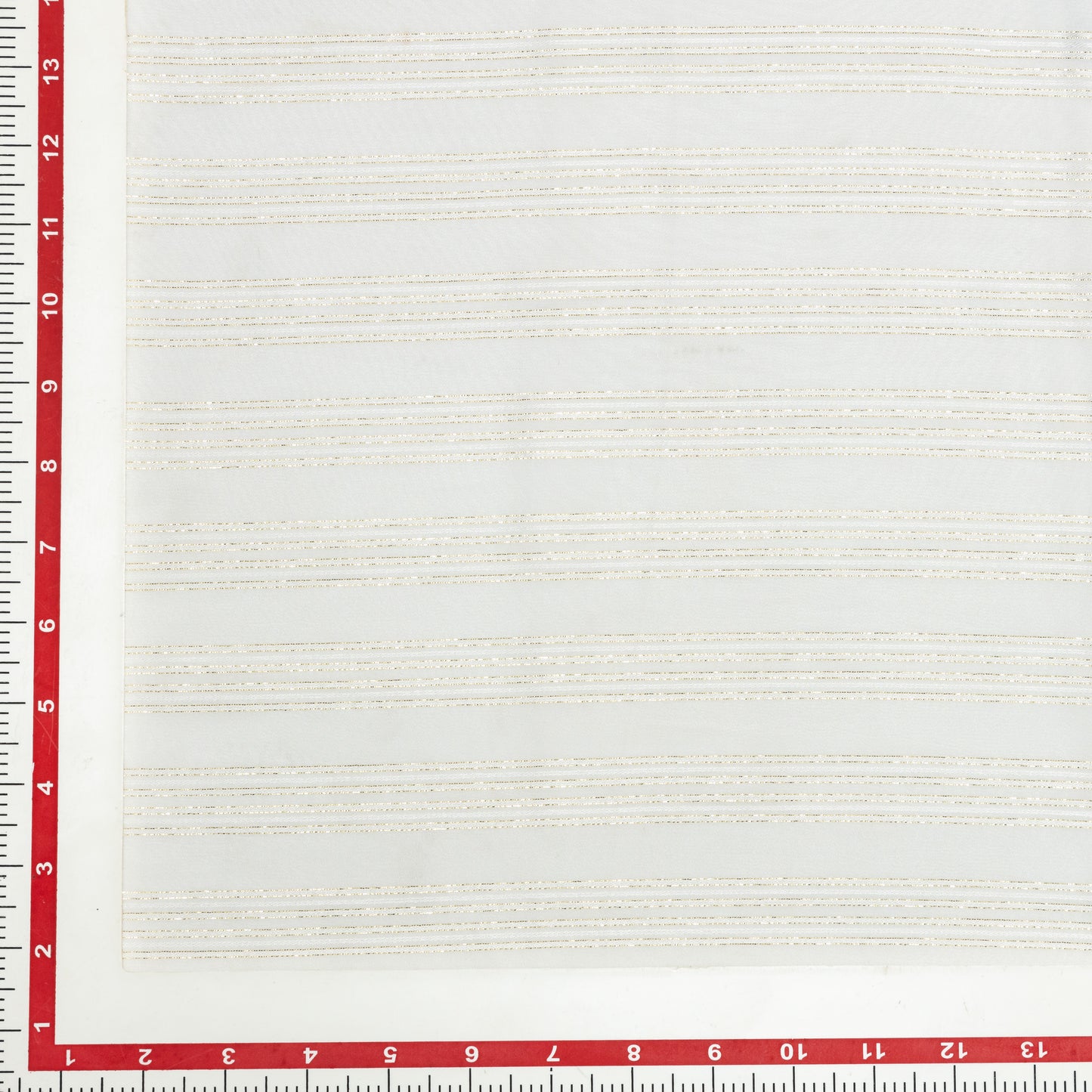 Viscose Georgette Self and Gold Lurex Stripes - VG0410065