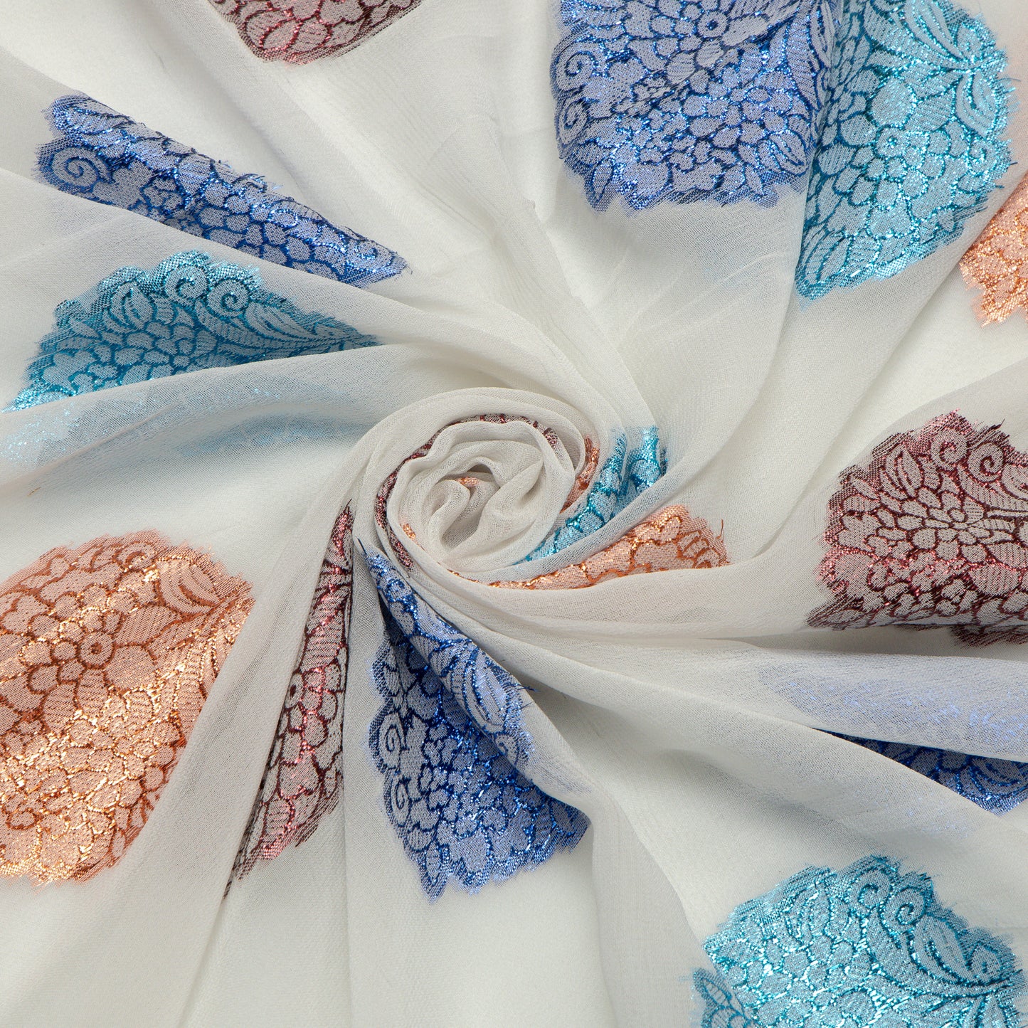Viscose Georgette Vibrant Bouquet - VG0110061
