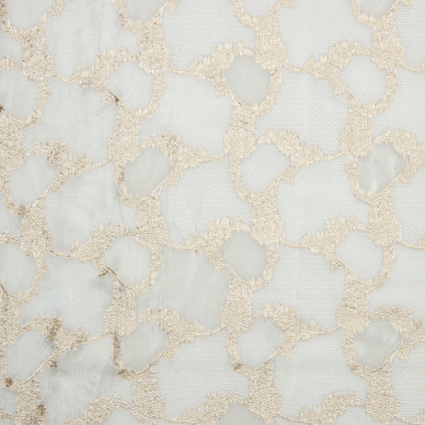 Viscose Gold Floral Swirl - VP0840137