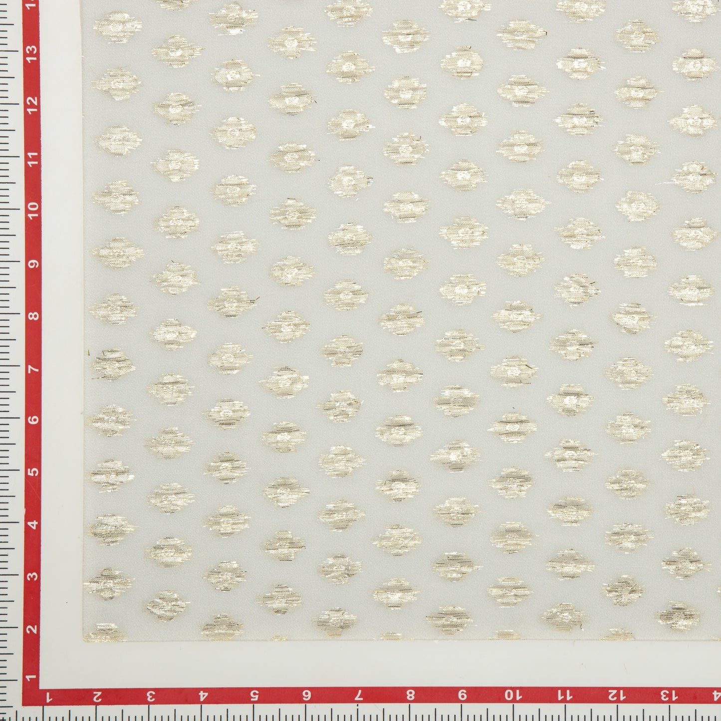 Viscose Georgette Gold Flat Flower - VG5940105