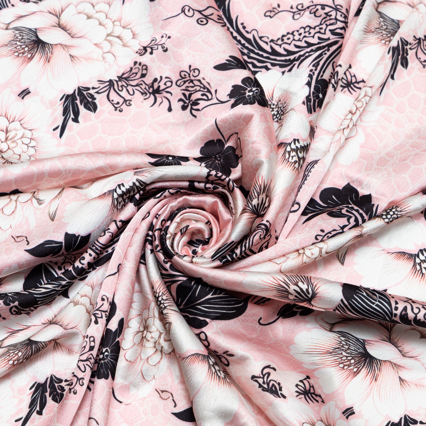 Poly Crepe Satin Blush Bloom - PE0070008