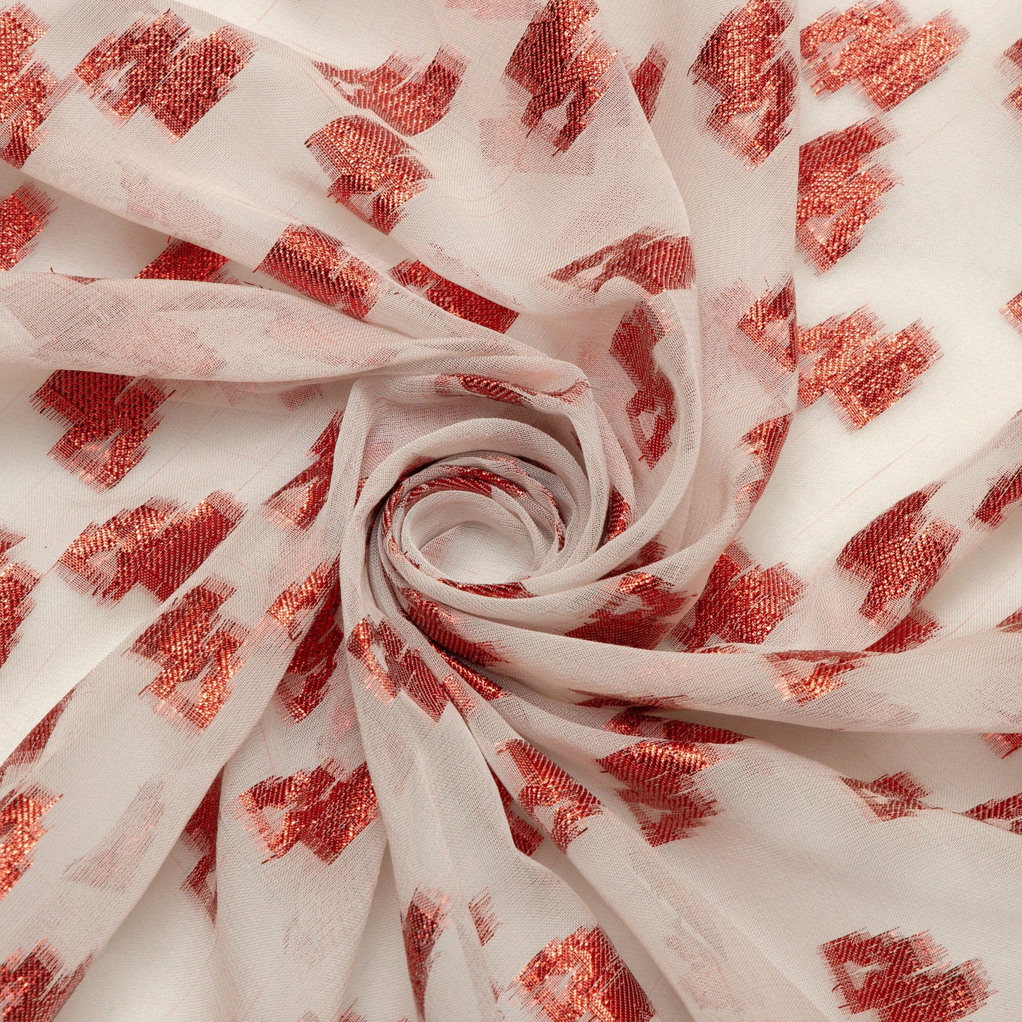 Viscose Georgette Red Vessel Vista - VP0040141