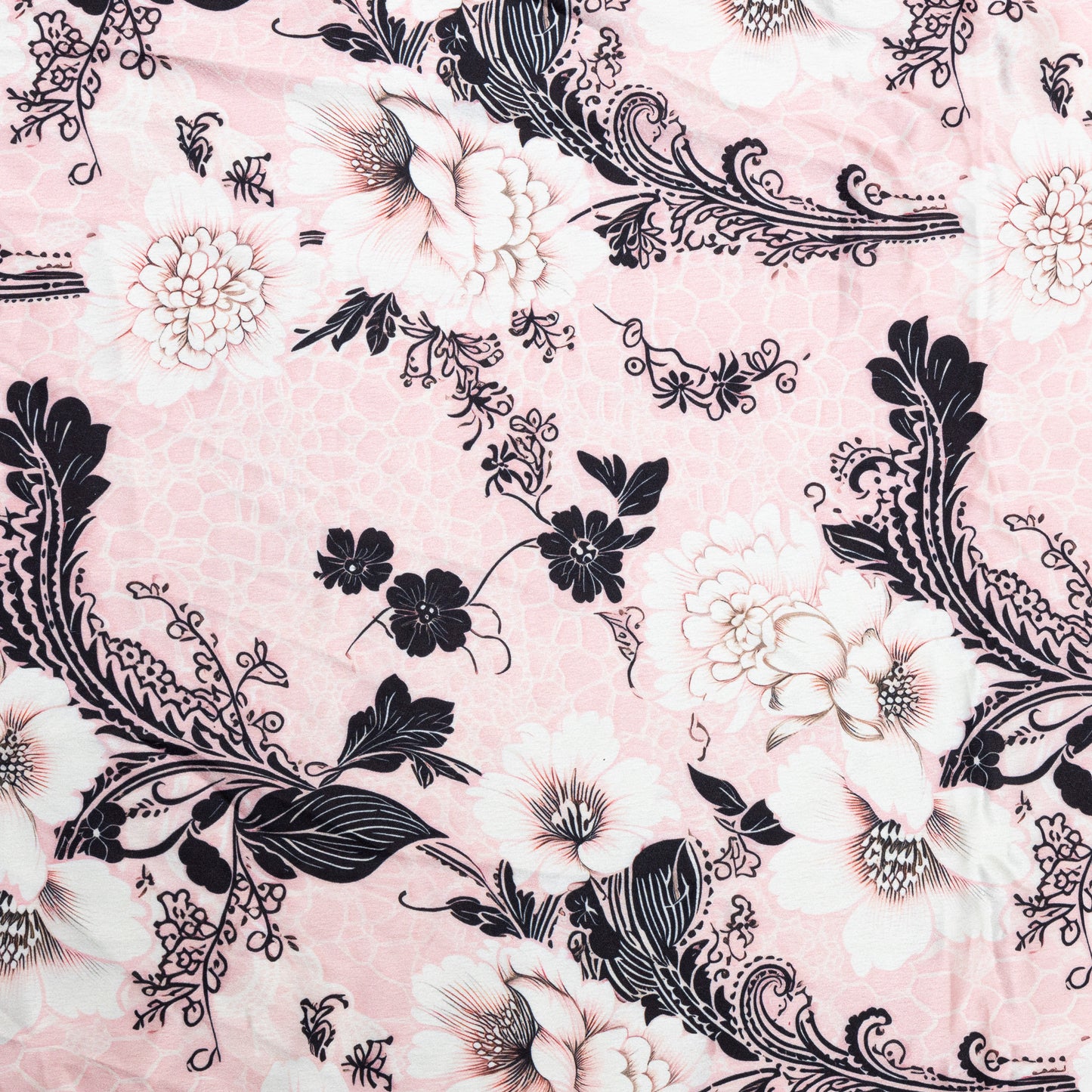Poly Crepe Satin Blush Bloom - PE0070008
